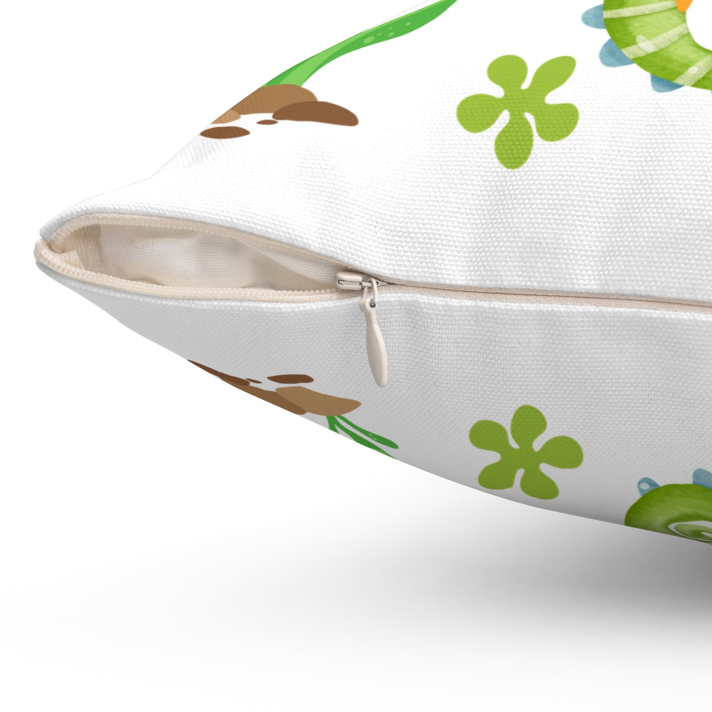 Seahorse with a focus on the natural world Spun Polyester Square Pillow