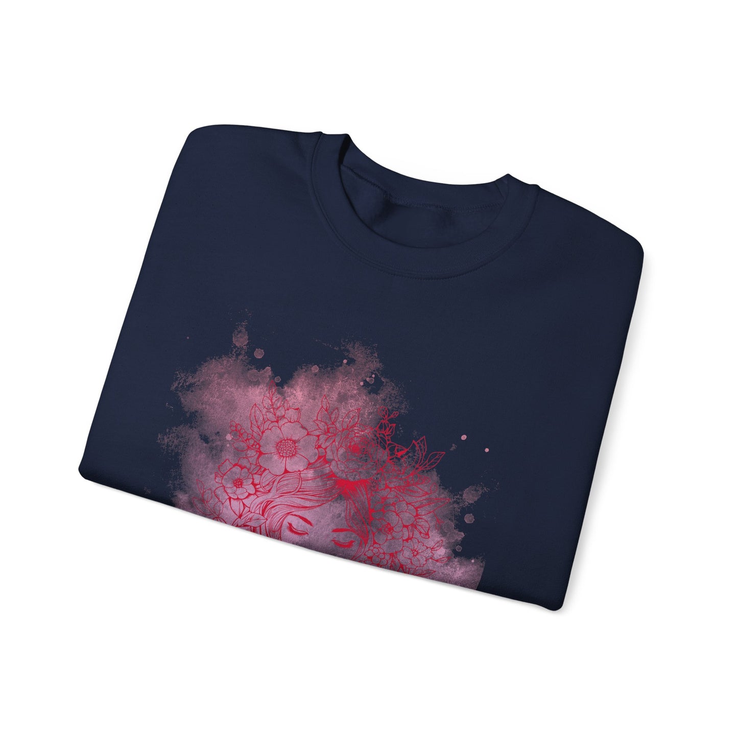 Floral Dreamer Crewneck Sweatshirt | Unisex Cozy Top, Stylish Gift, Fall Fashion, Floral Art, Everyday Comfort