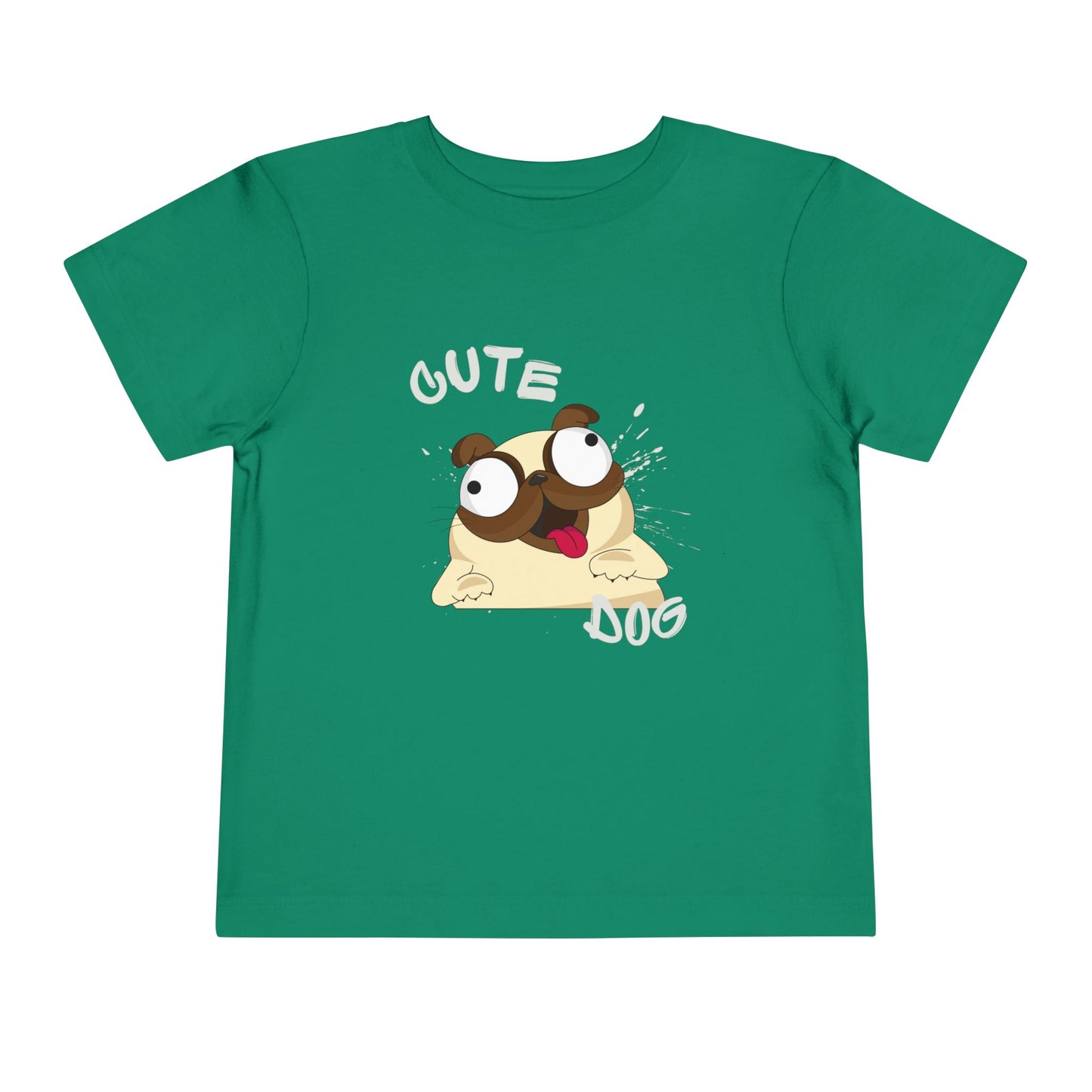 Cute Pug Toddler Tee, Adorable Animal Shirt, Kids Summer Outfit, Birthday Gift, Cute Dog T-Shirt, Playful Graphic Tee