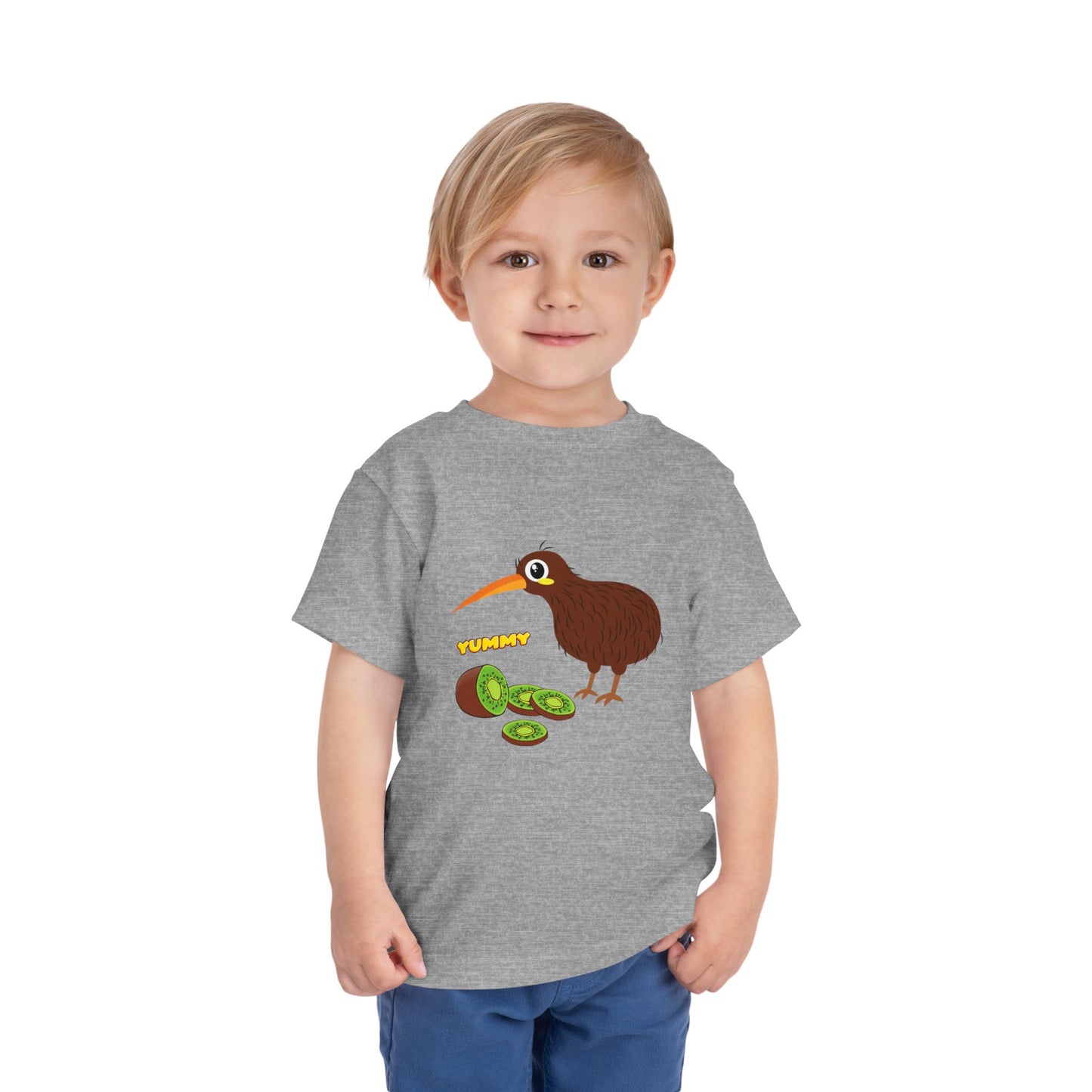 Adorable Kiwi Bird Toddler Tee, Cute Kids Shirt, Fun Toddler Gift, Playful Short Sleeve Tee, Baby Shower Present, Summer Outfit
