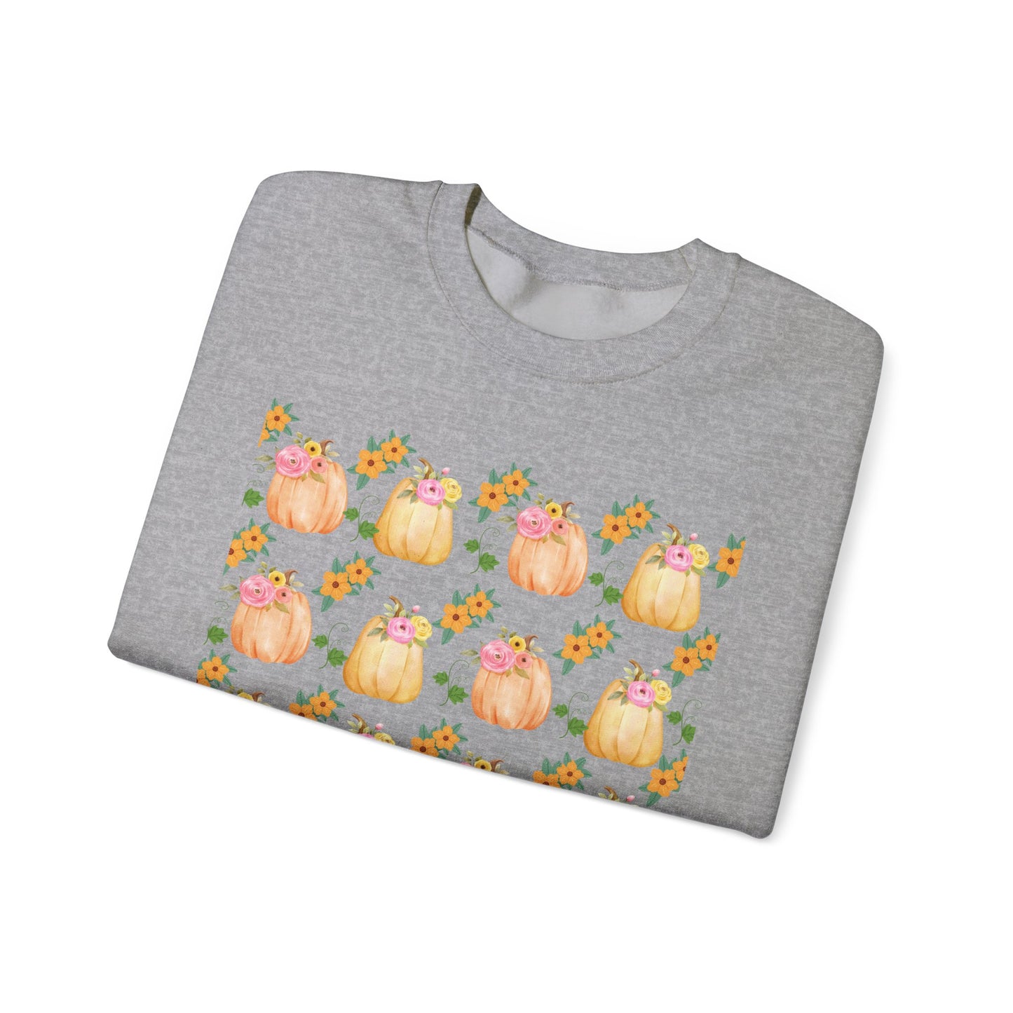 Fall-Inspired Pumpkin Crewneck Sweatshirt, Cozy Autumn Sweater, Perfect for Halloween, Thanksgiving, Gifts for Her, Pumpkin Love
