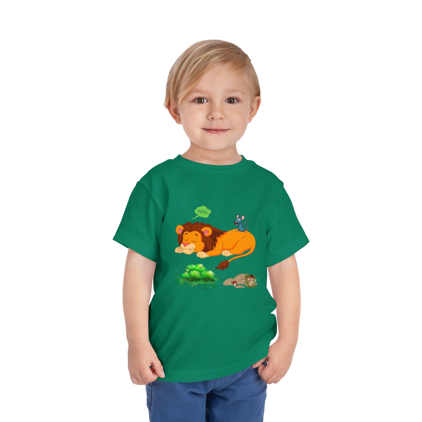 Lion Dreaming Toddler Tee, Cute Kids Shirt, Animal Lover Gift, Playful Toddler Apparel, Birthday Gift, Fun Kids Clothing