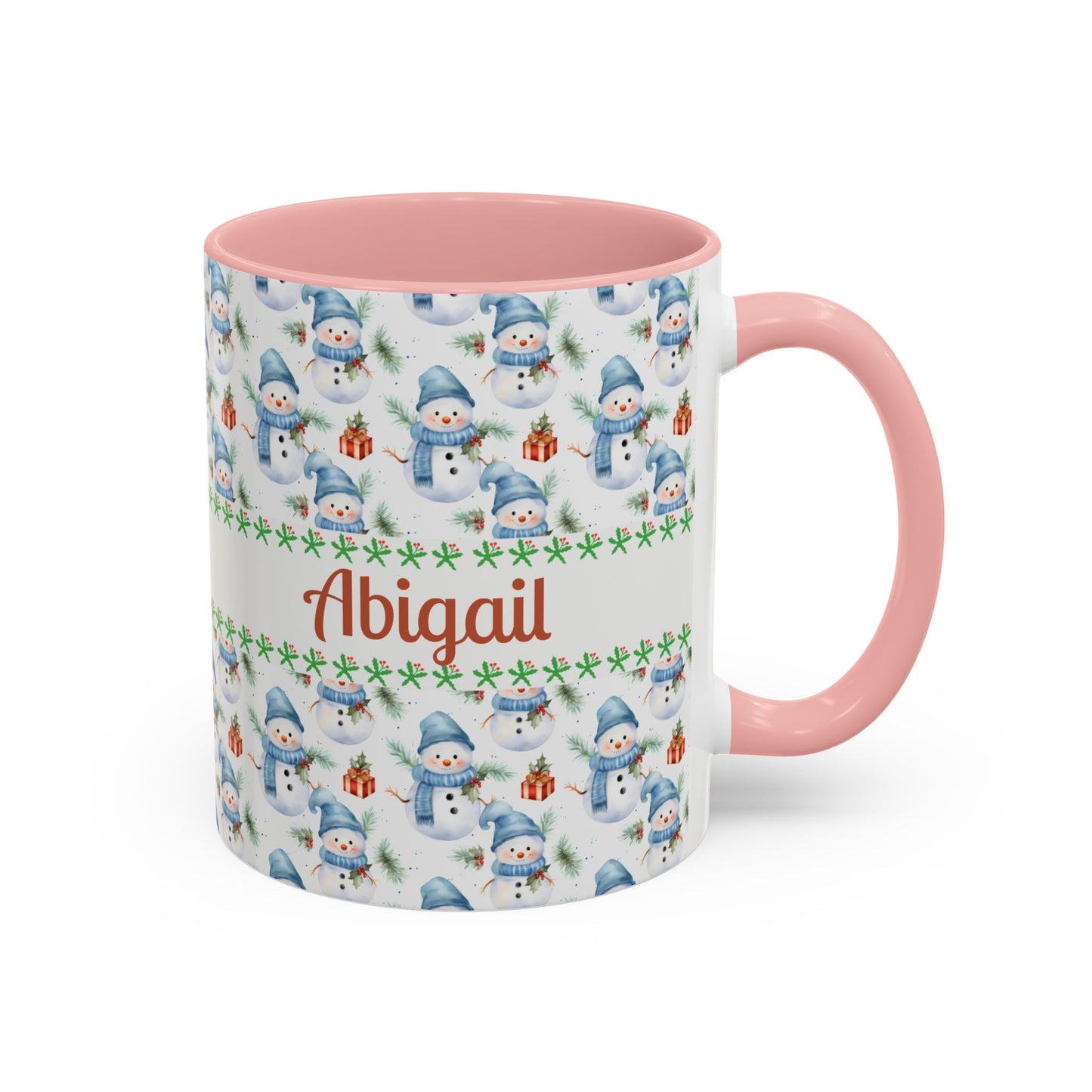 Festive Snowman Coffee Mug, Personalized Holiday Mug, Winter Decor, Gift for Her, Cute Coffee Cup