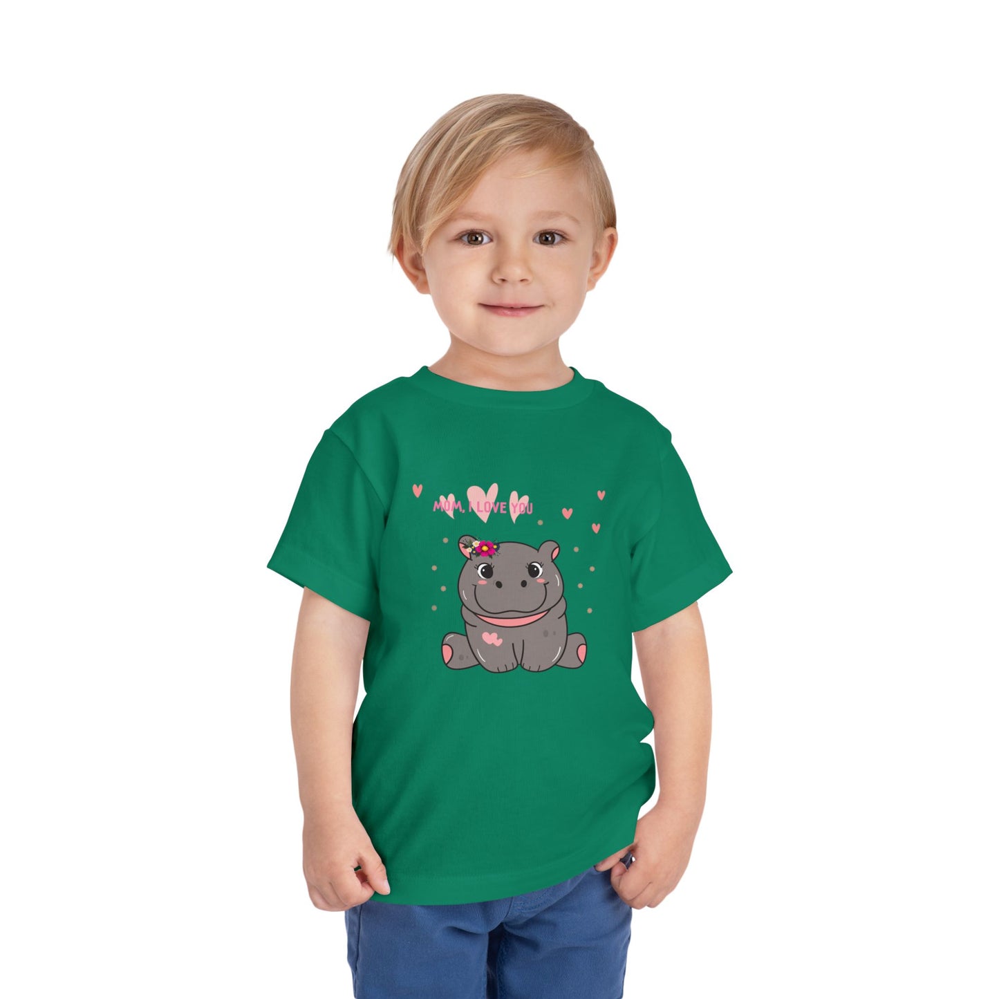 Cute Hippo Toddler Tee, Adorable Animal Shirt, Baby Shower Gift, Kids Birthday Outfit, Playful Summer Wear