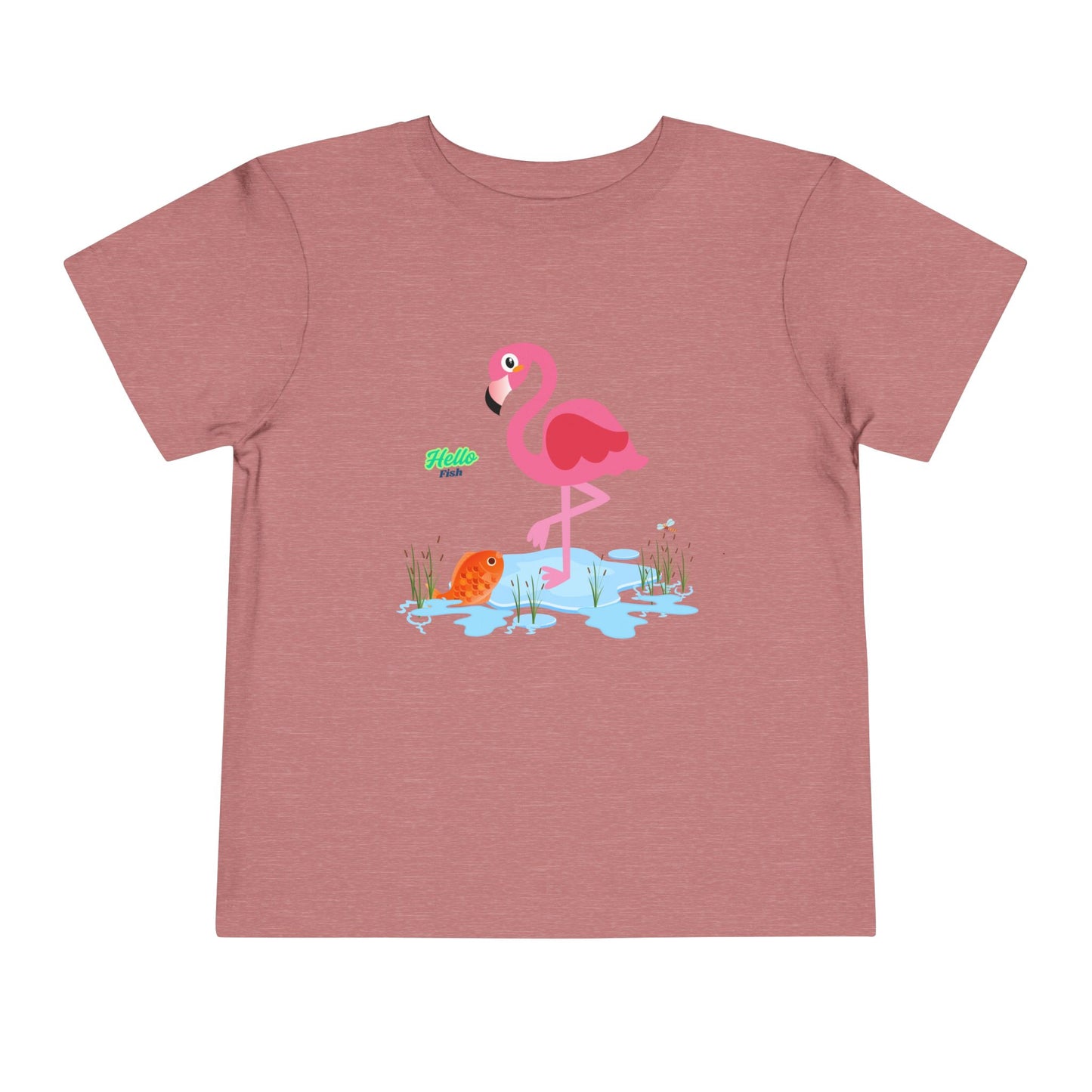 Whimsical Flamingo Toddler Tee - Fun Summer Kids Shirt, Playful Gift for Birthdays, Beach Days, Everyday Wear, Cute Summer Apparel