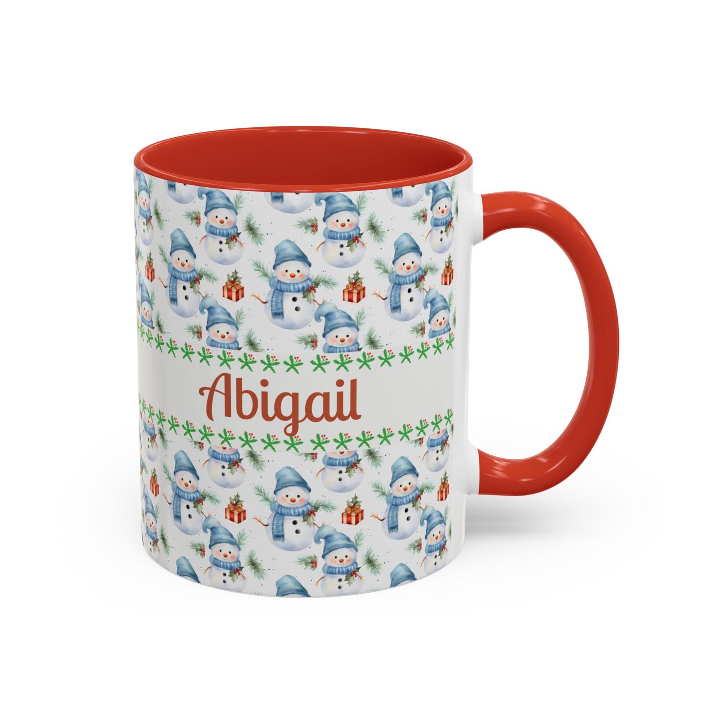 Festive Snowman Coffee Mug, Personalized Holiday Mug, Winter Decor, Gift for Her, Cute Coffee Cup