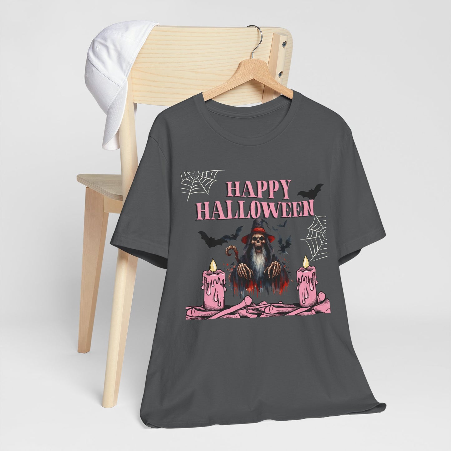 Happy Halloween Unisex T-Shirt | Spooky Seasonal Tee, Halloween Apparel, Ghostly Gifts, Casual Wear, October Celebration Shirt