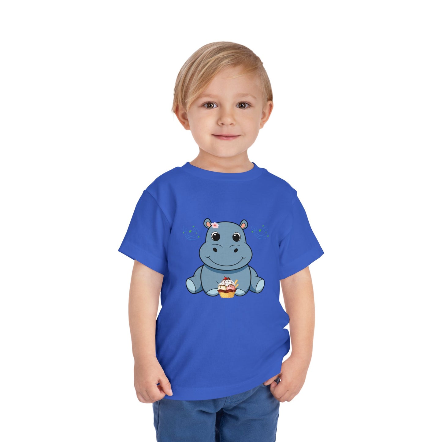 Adorable Hippo Toddler Tee, Cute Summer Shirt, Baby Gift, Birthday Outfit, Kids Casual Wear, Playful Everyday Apparel