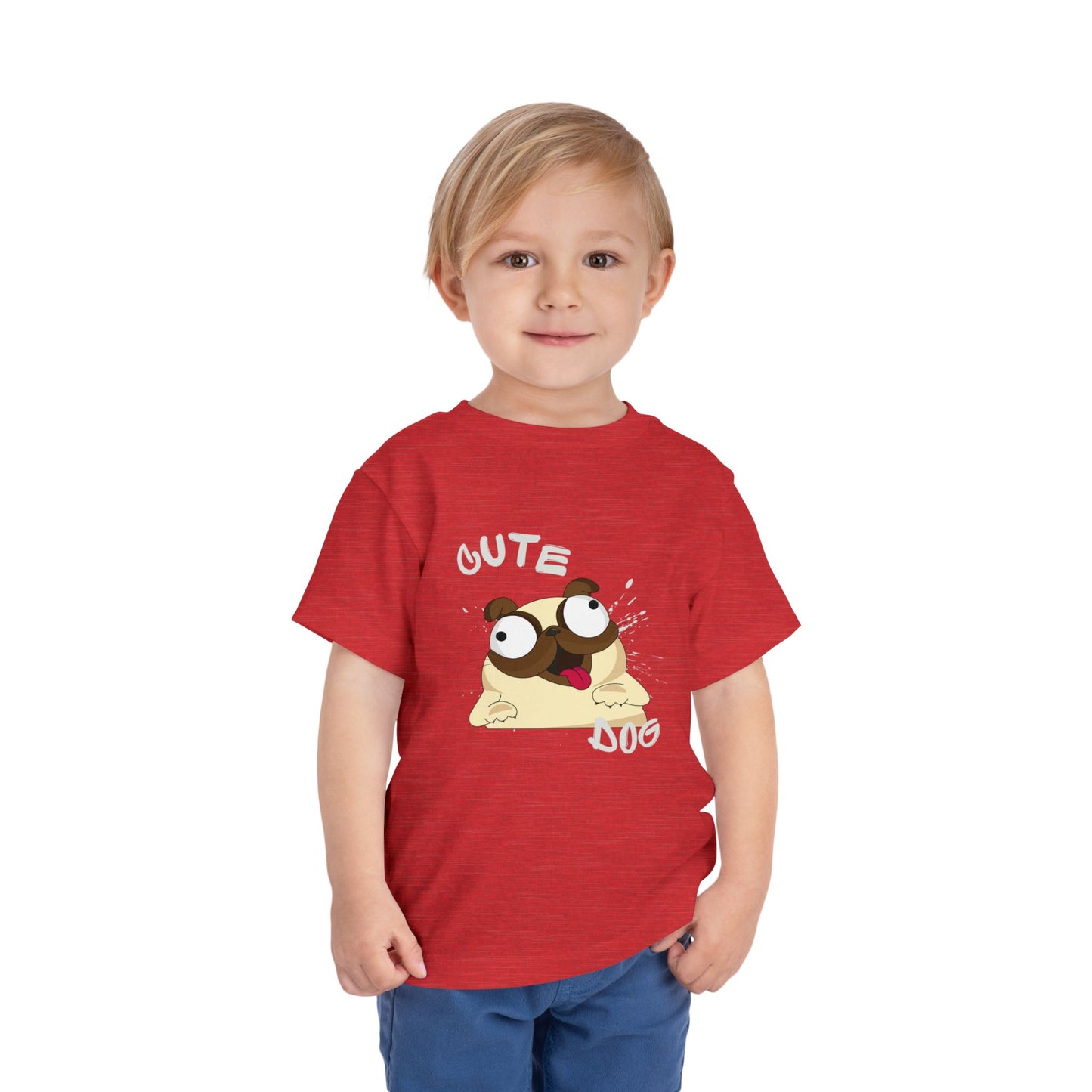 Cute Pug Toddler Tee, Adorable Animal Shirt, Kids Summer Outfit, Birthday Gift, Cute Dog T-Shirt, Playful Graphic Tee