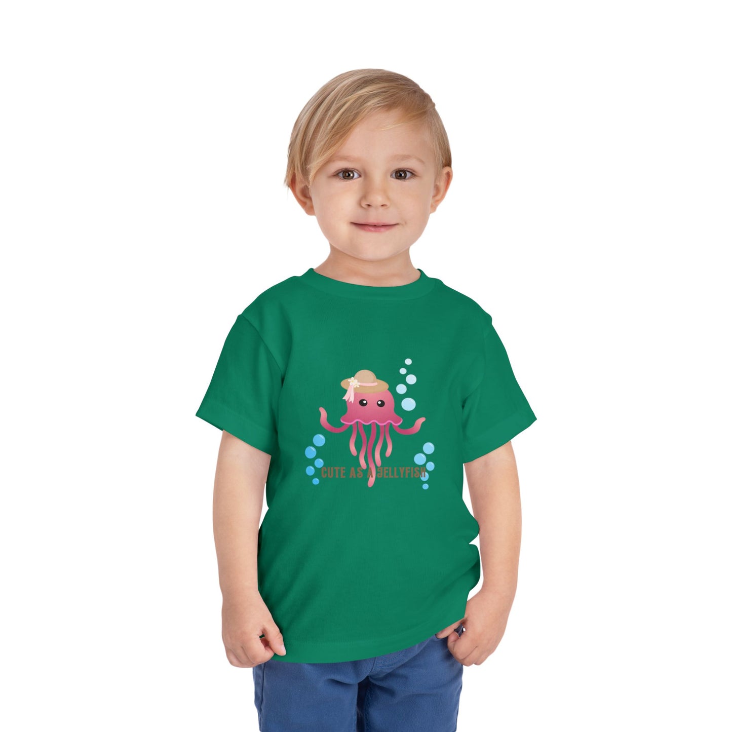 Cute Jellyfish Toddler Tee, Kids Summer Shirt, Birthday Gift, Ocean Theme Apparel, Cute as a Jellyfish Design