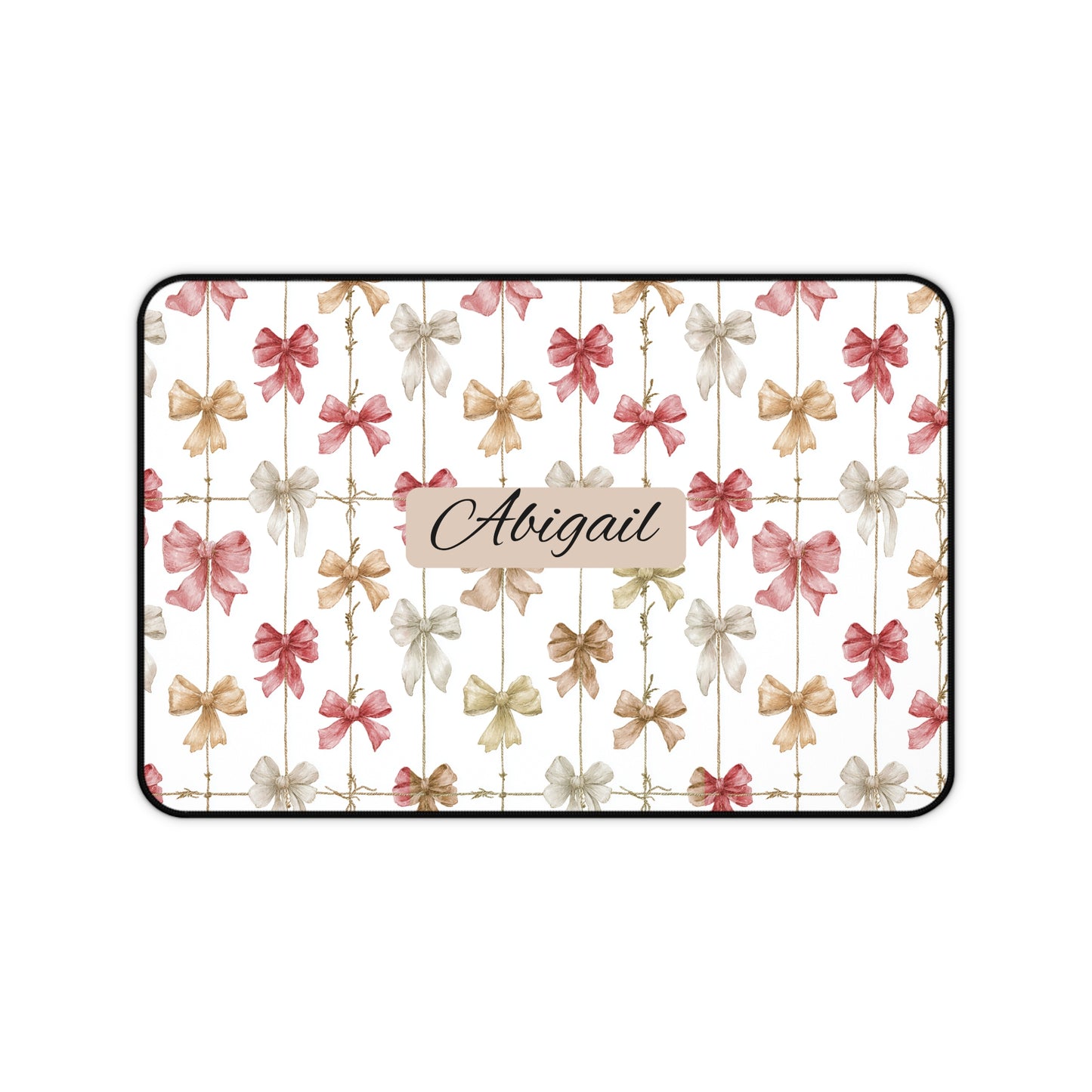 Personalized Floral Desk Mat | Custom Office Decor, Gift for Coworkers, Home Office Essentials, Student Workspace, Mother's Day Gift