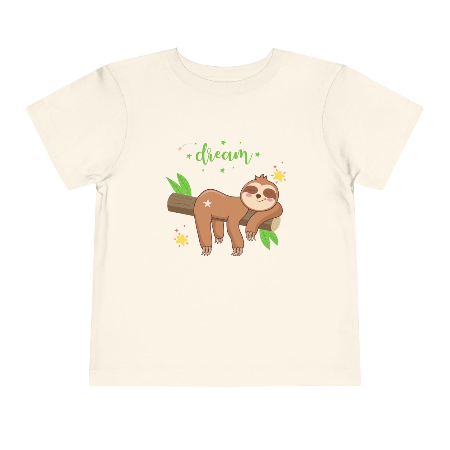Sloth Dreaming Toddler Tee, Cute Kids' Shirt, Animal Lover Gift, Birthday, Playtime, Sleepy Sloth Tee, Toddler Apparel