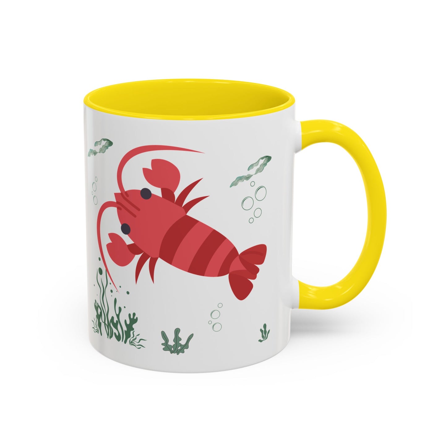 Red crayfish in an aquatic environment Coffee Mug