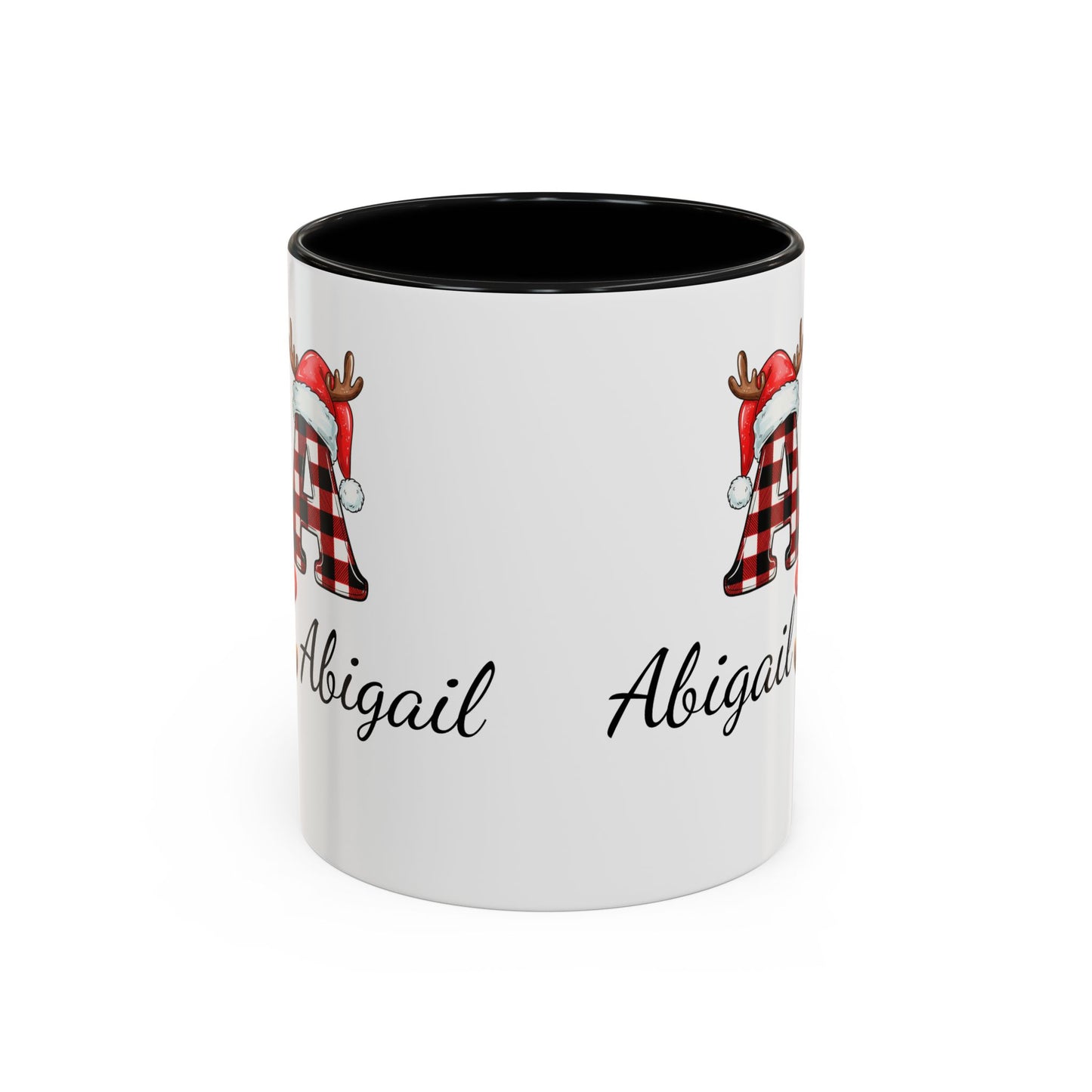 Festive Personalized Coffee Mug, Holiday Gift for Coffee Lovers, Custom Name Mug, Cute Animal Design, Perfect for Christmas