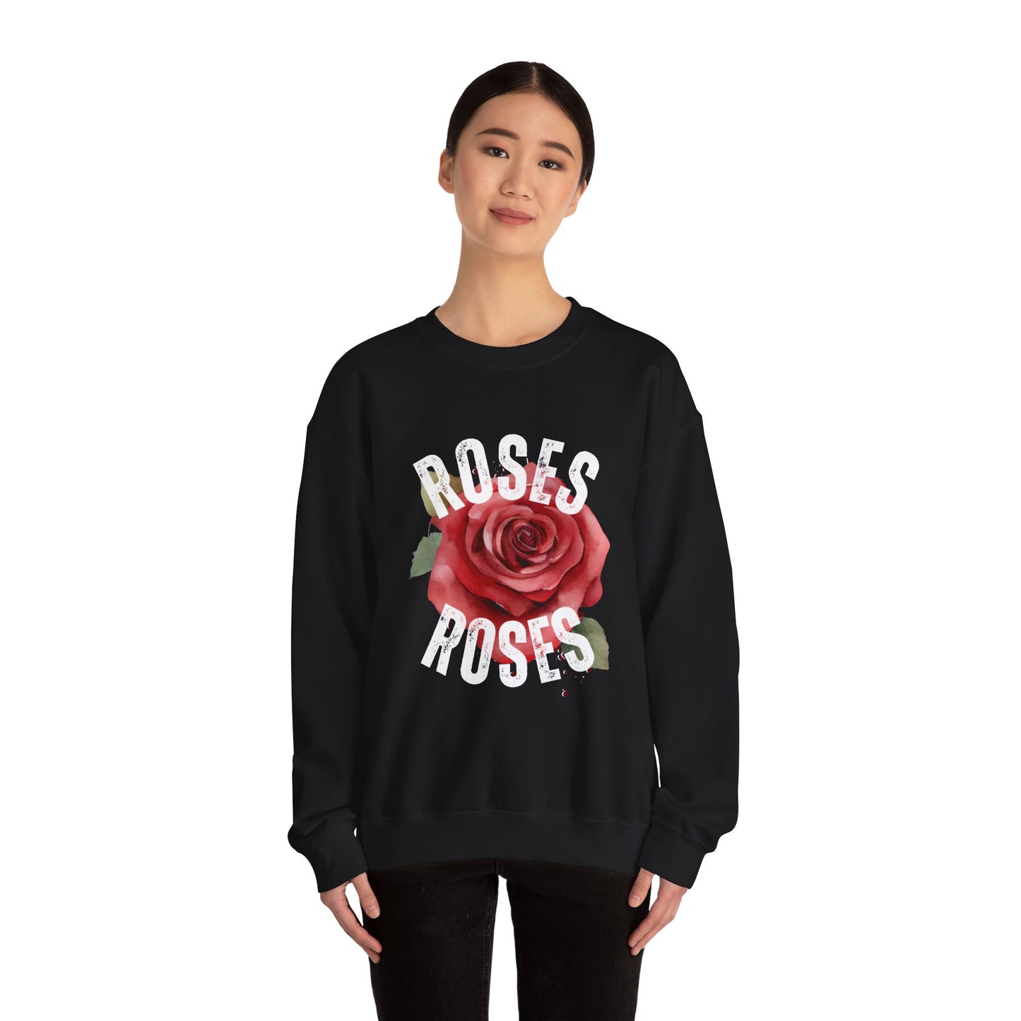 Roses Unisex Sweatshirt - Cozy Fashion, Floral Gift, Casual Style, Valentine's Day, Everyday Wear