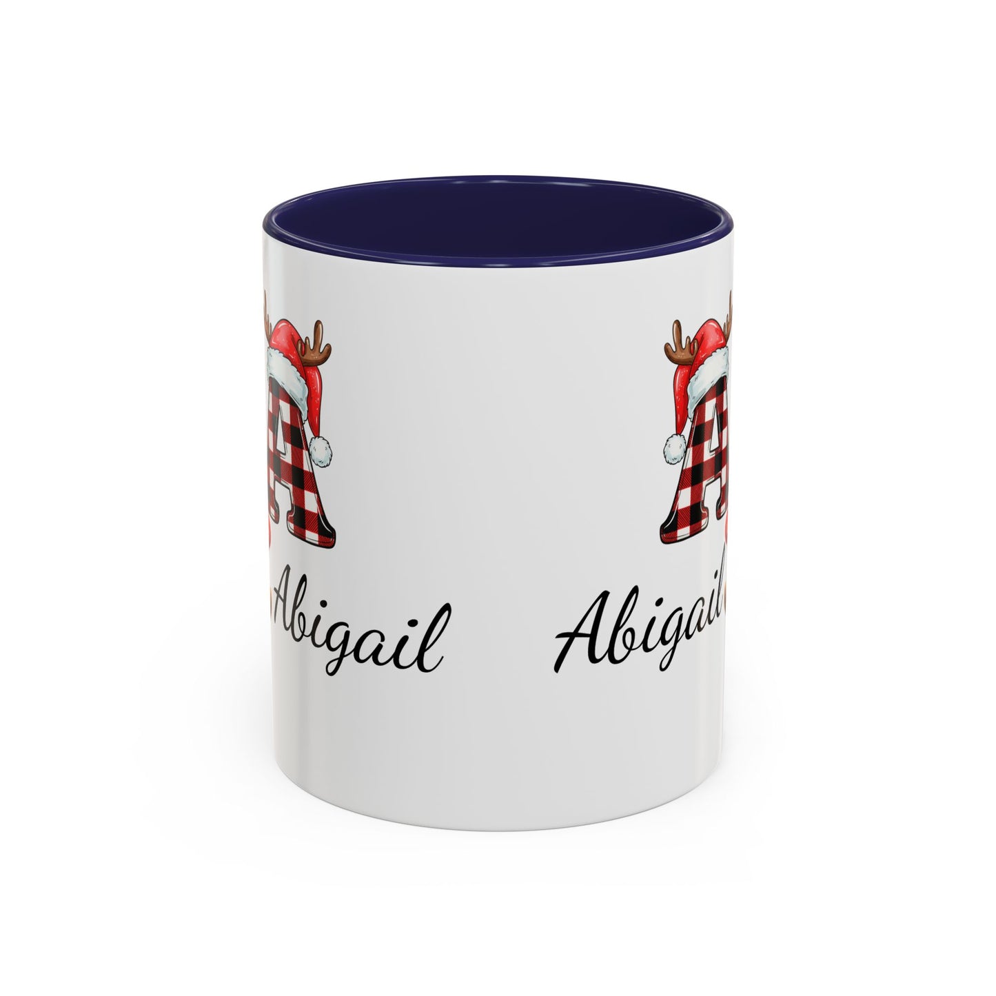 Festive Personalized Coffee Mug, Holiday Gift for Coffee Lovers, Custom Name Mug, Cute Animal Design, Perfect for Christmas