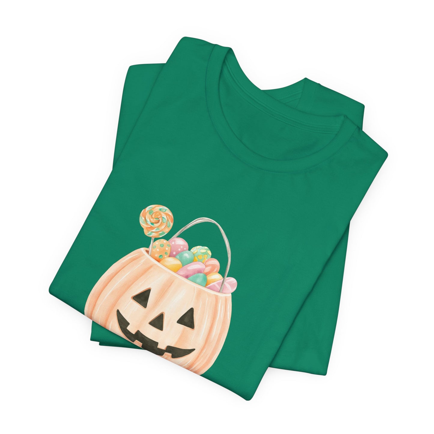 Halloween Trick or Treat T-Shirt, Unisex Graphic Tee, Fall Wardrobe Addition, Perfect for Halloween Parties, Spooky Season Wear