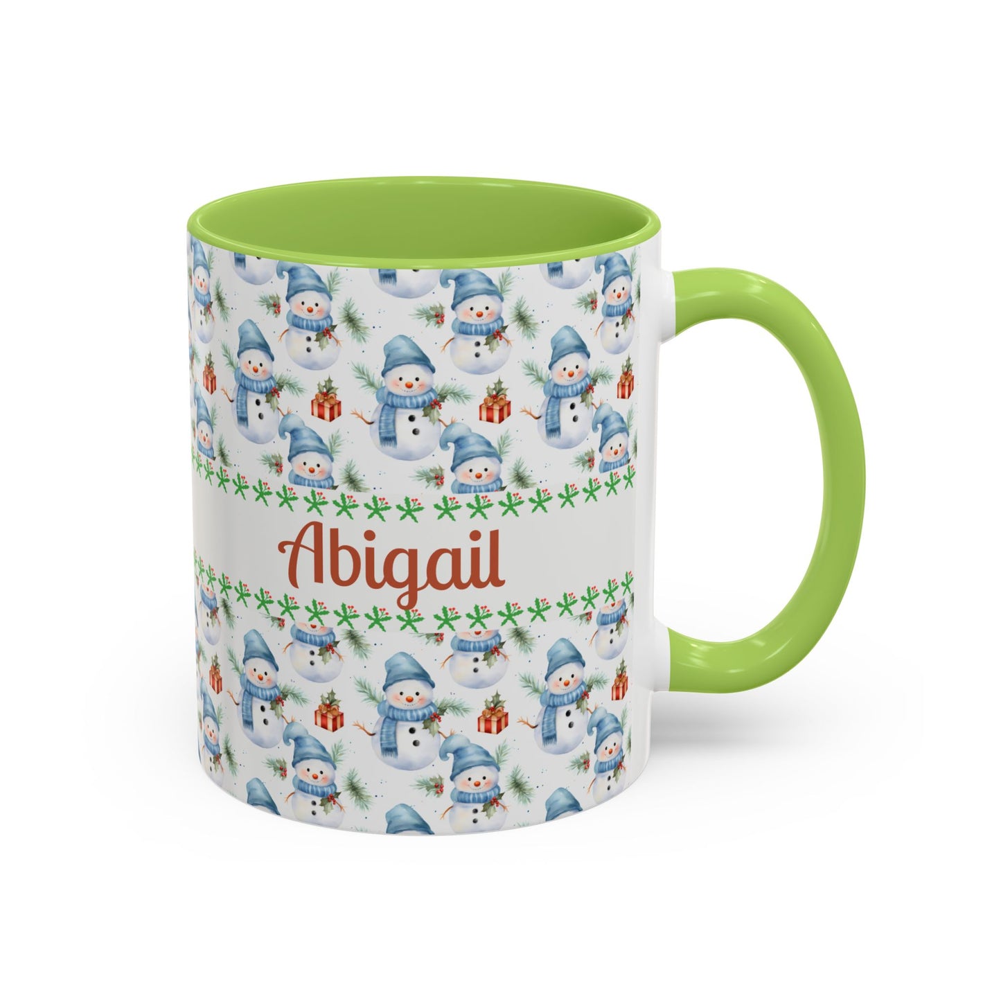 Festive Snowman Coffee Mug, Personalized Holiday Mug, Winter Decor, Gift for Her, Cute Coffee Cup