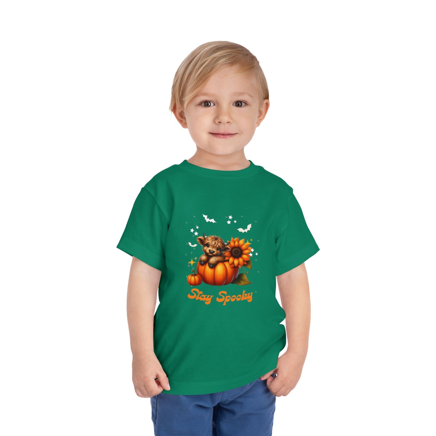 Toddler Halloween T-Shirt, Cute Pumpkin Tee, Stay Spooky Shirt, Toddler Fall Apparel, Kids Halloween Costume