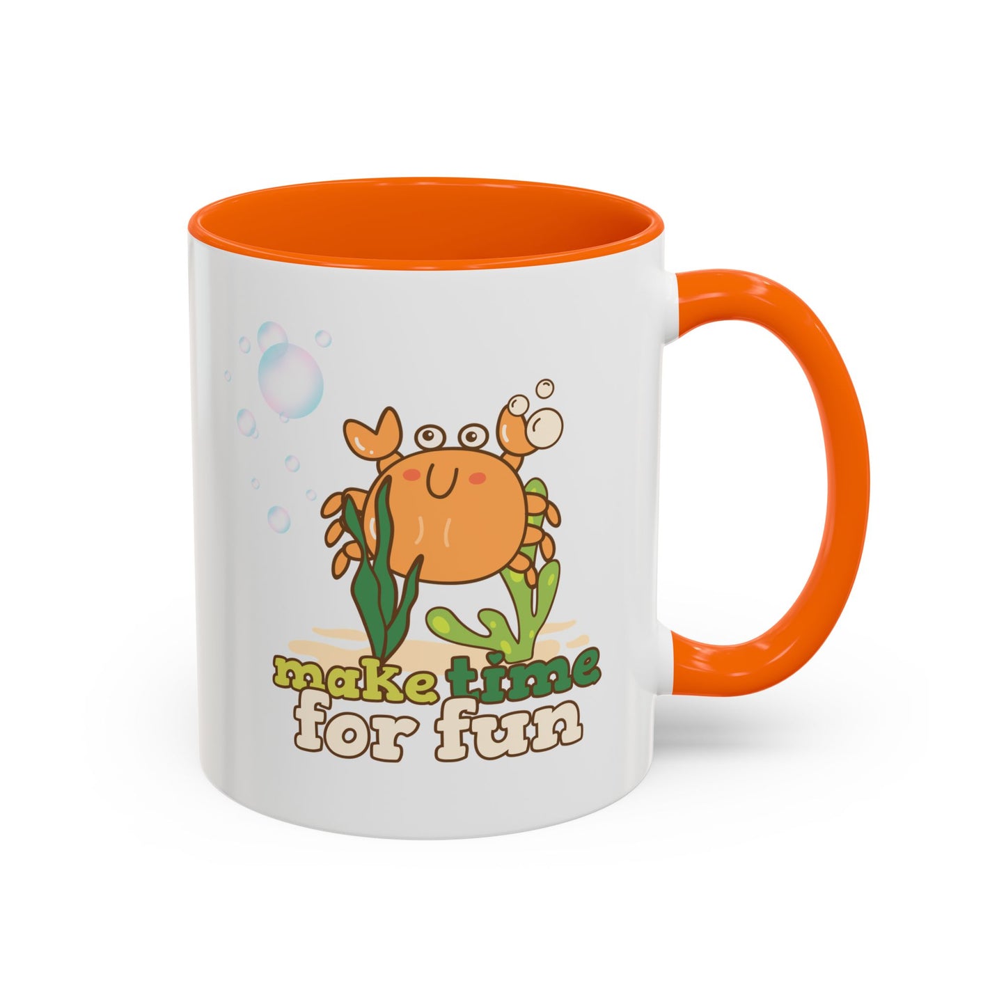 Cartoon crab lllusstration promoting joy and playfulness Coffee Mug