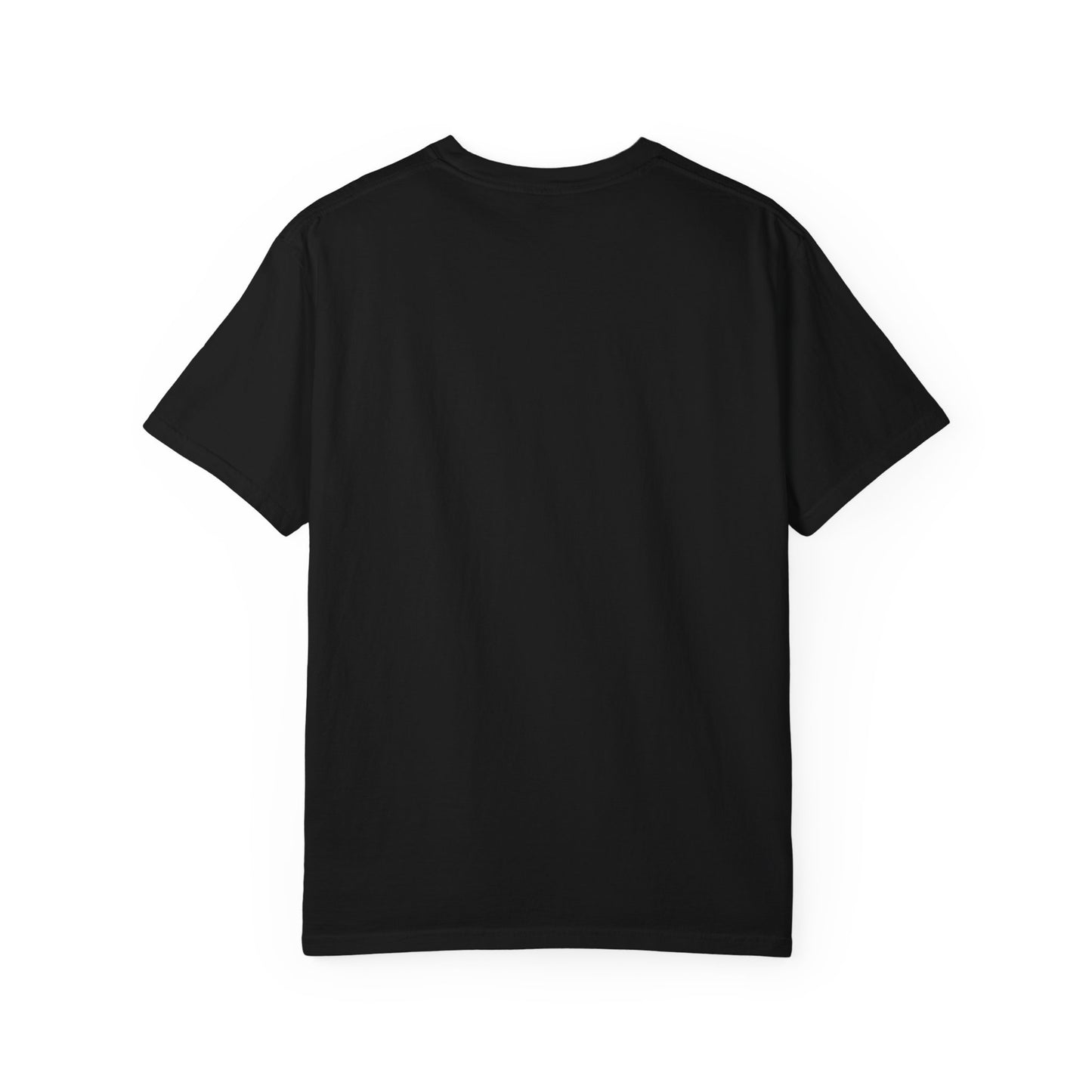 Green fish with bubbles and aquatic plants Unisex Garment-Dyed T-shirt