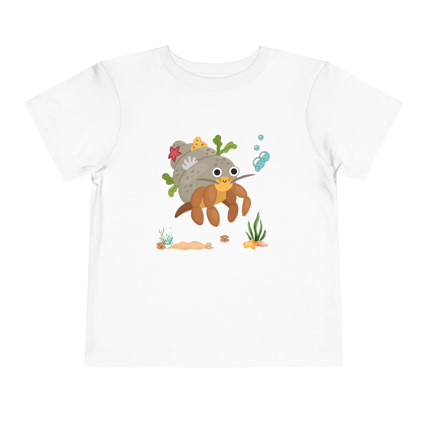 Cute Ocean-Themed Toddler Tee, Cartoon Crab Tee, Summer Playwear, Beach Outfit, Kids Gift, Toddler Beach Shirt