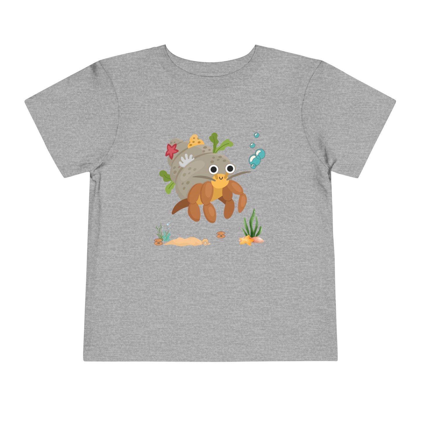 Cute Ocean-Themed Toddler Tee, Cartoon Crab Tee, Summer Playwear, Beach Outfit, Kids Gift, Toddler Beach Shirt