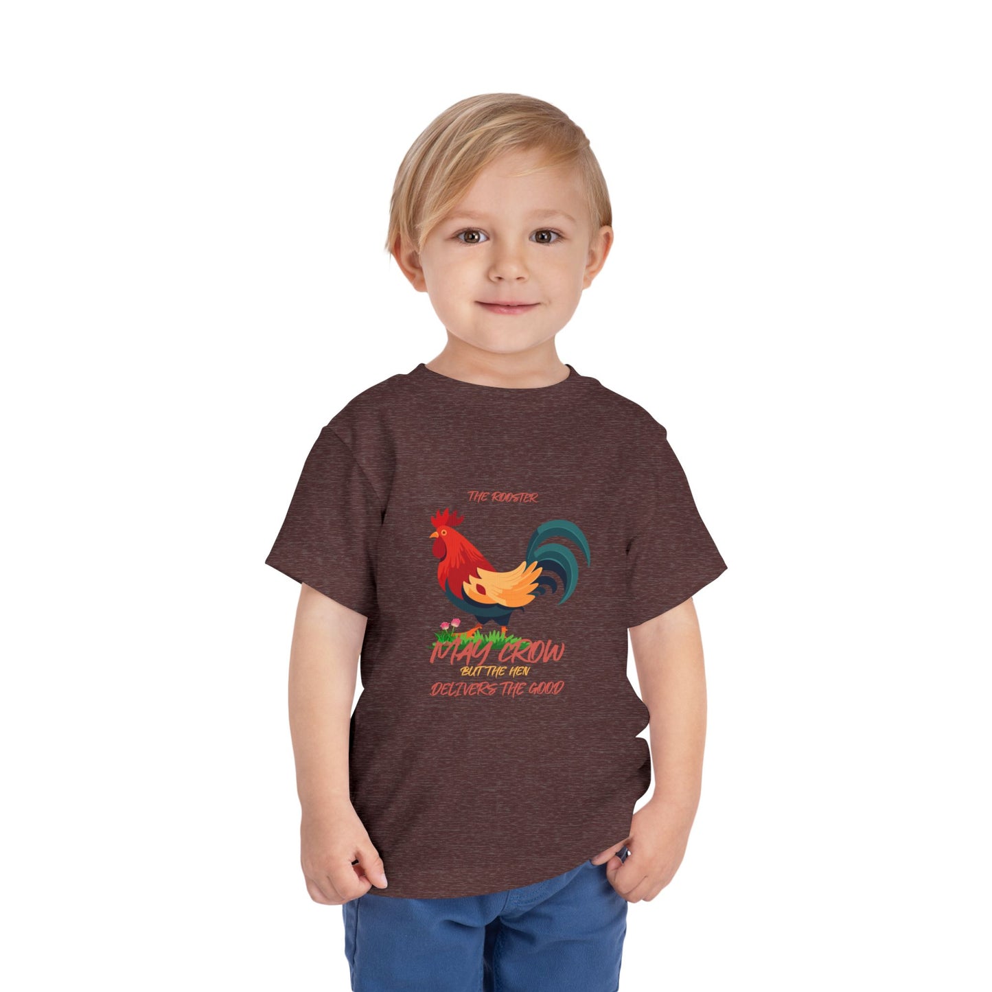 Colorful Rooster Toddler Tee - Perfect for Farm Lovers, Playdates, Birthday Gifts, Cute Casual Wear, Summer Outfits