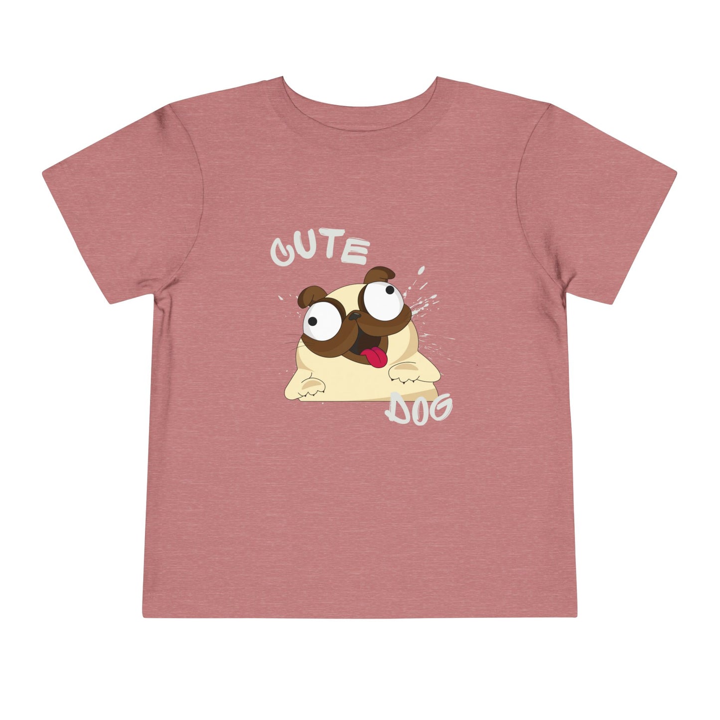 Cute Pug Toddler Tee, Adorable Animal Shirt, Kids Summer Outfit, Birthday Gift, Cute Dog T-Shirt, Playful Graphic Tee