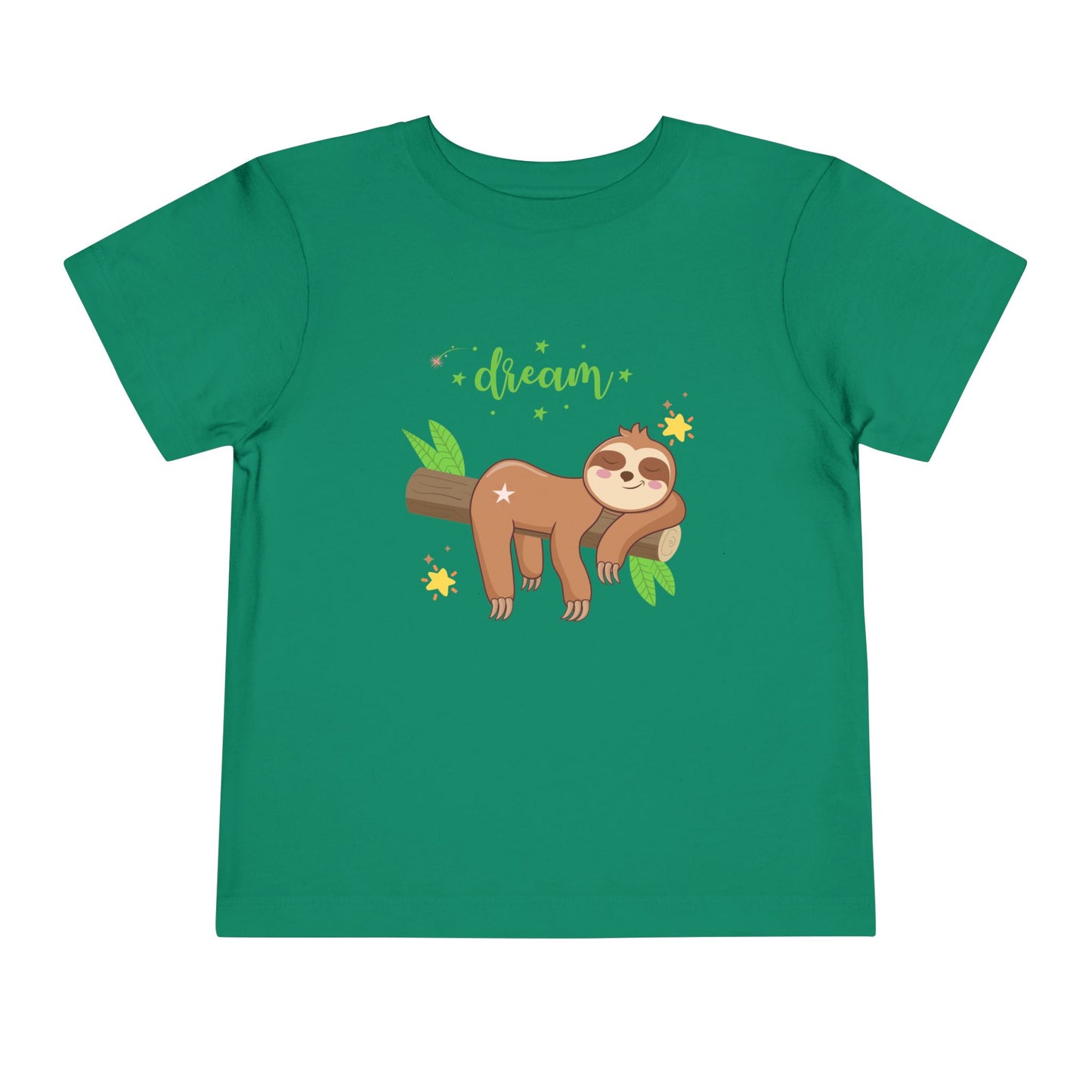 Sloth Dreaming Toddler Tee, Cute Kids' Shirt, Animal Lover Gift, Birthday, Playtime, Sleepy Sloth Tee, Toddler Apparel