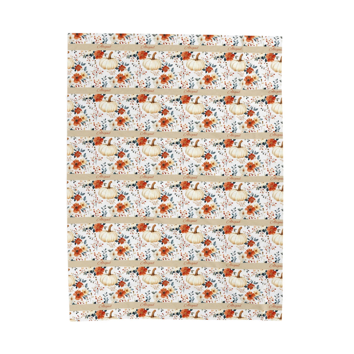 Floral Velveteen Plush Blanket - Cozy Decorative Throw for Home, Fall Decor, Gift Idea, Nursery, and Relaxation