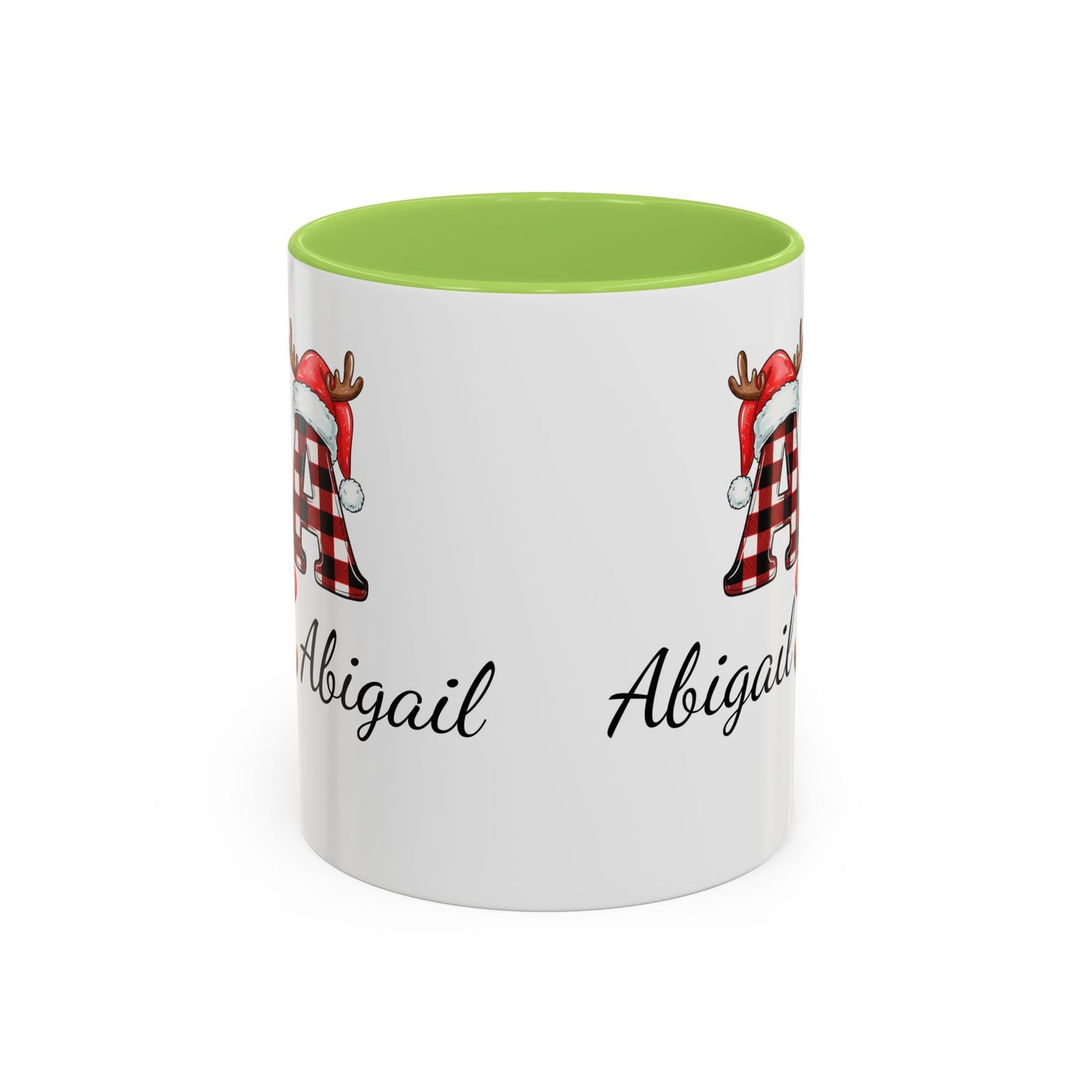 Festive Personalized Coffee Mug, Holiday Gift for Coffee Lovers, Custom Name Mug, Cute Animal Design, Perfect for Christmas