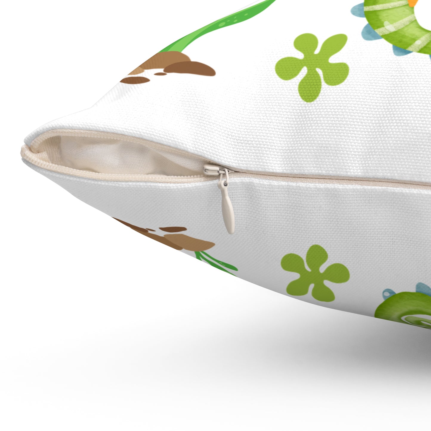 Seahorse with a focus on the natural world Spun Polyester Square Pillow