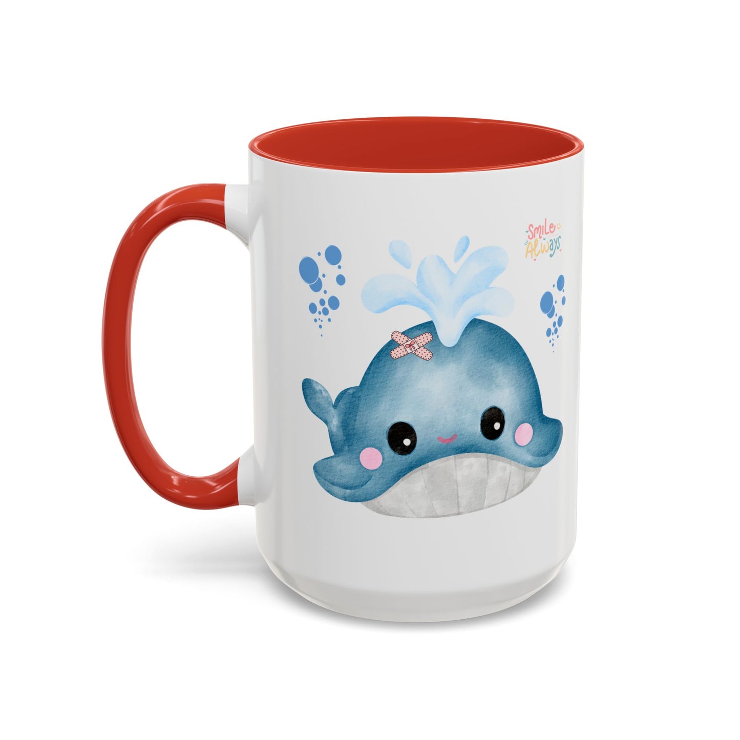 Whale with a bandage and bubble Coffee Mug