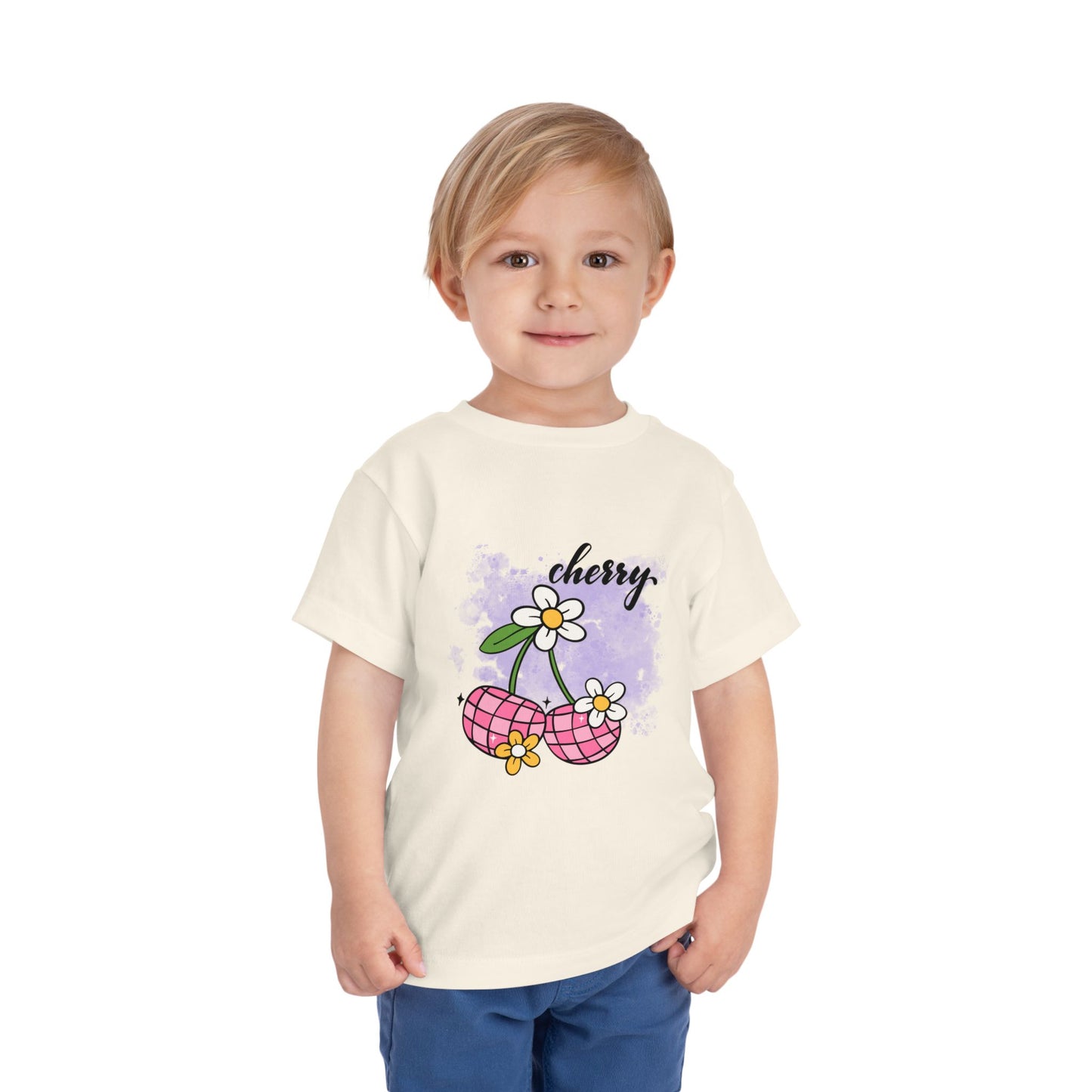 Cherry Blossom Toddler Tee, Cute Kids T-Shirt, Spring Fashion, Gift for Toddlers, Summer Outfit, Playtime Shirt