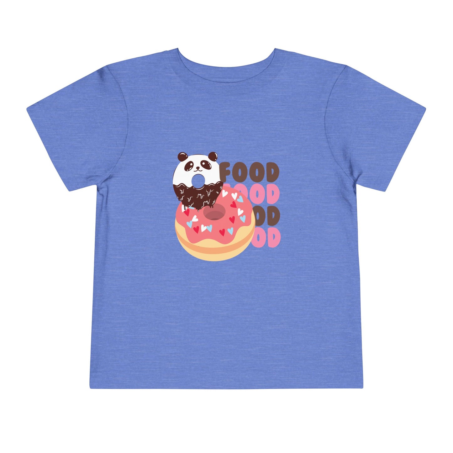 Cute Panda Foodie Toddler Tee, Kids T-Shirt, Animal Lover Gift, Birthday, Playtime, Casual Wear, Summer Outfit