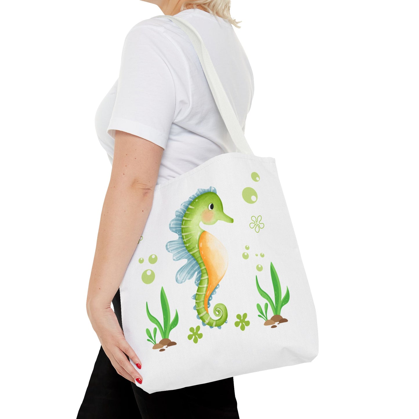 Seahorse with a focus on the natural world Tote Bag