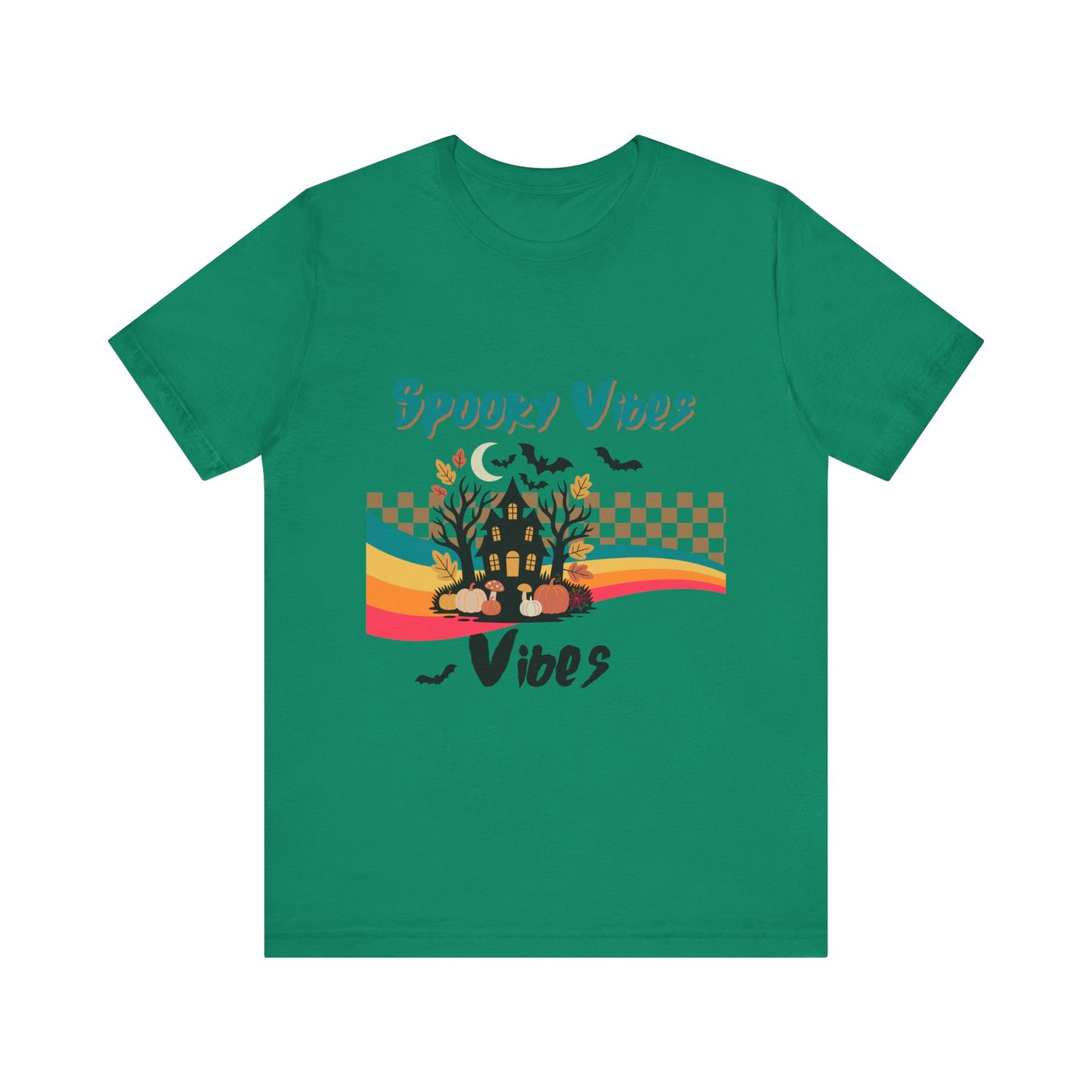 Spooky Vibes Graphic Tee, Unisex Halloween Shirt, Fall Fashion, Casual T-Shirt, Unique Gift for Halloween Lovers, Autumn Wardrobe Essential