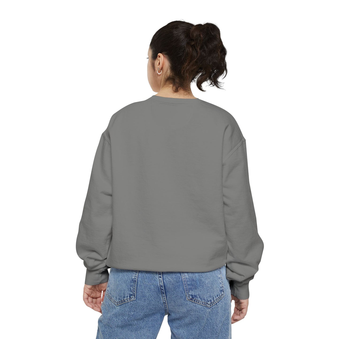 Whale with a bandage and bubble Unisex Garment-Dyed Sweatshirt