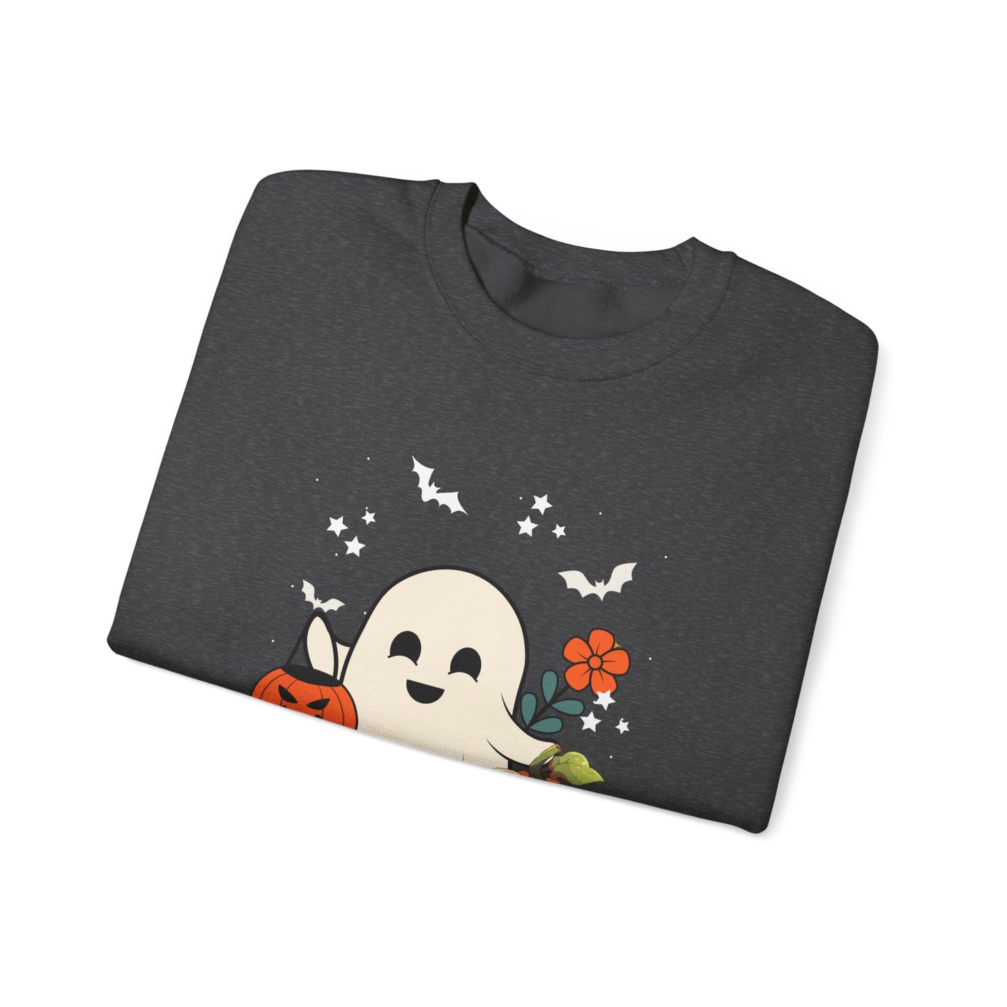 Halloween Ghost Sweatshirt, Cozy Unisex Crewneck for Fall, Stay Spooky Sweatshirt, Perfect for Halloween, Autumn Wardrobe Essential
