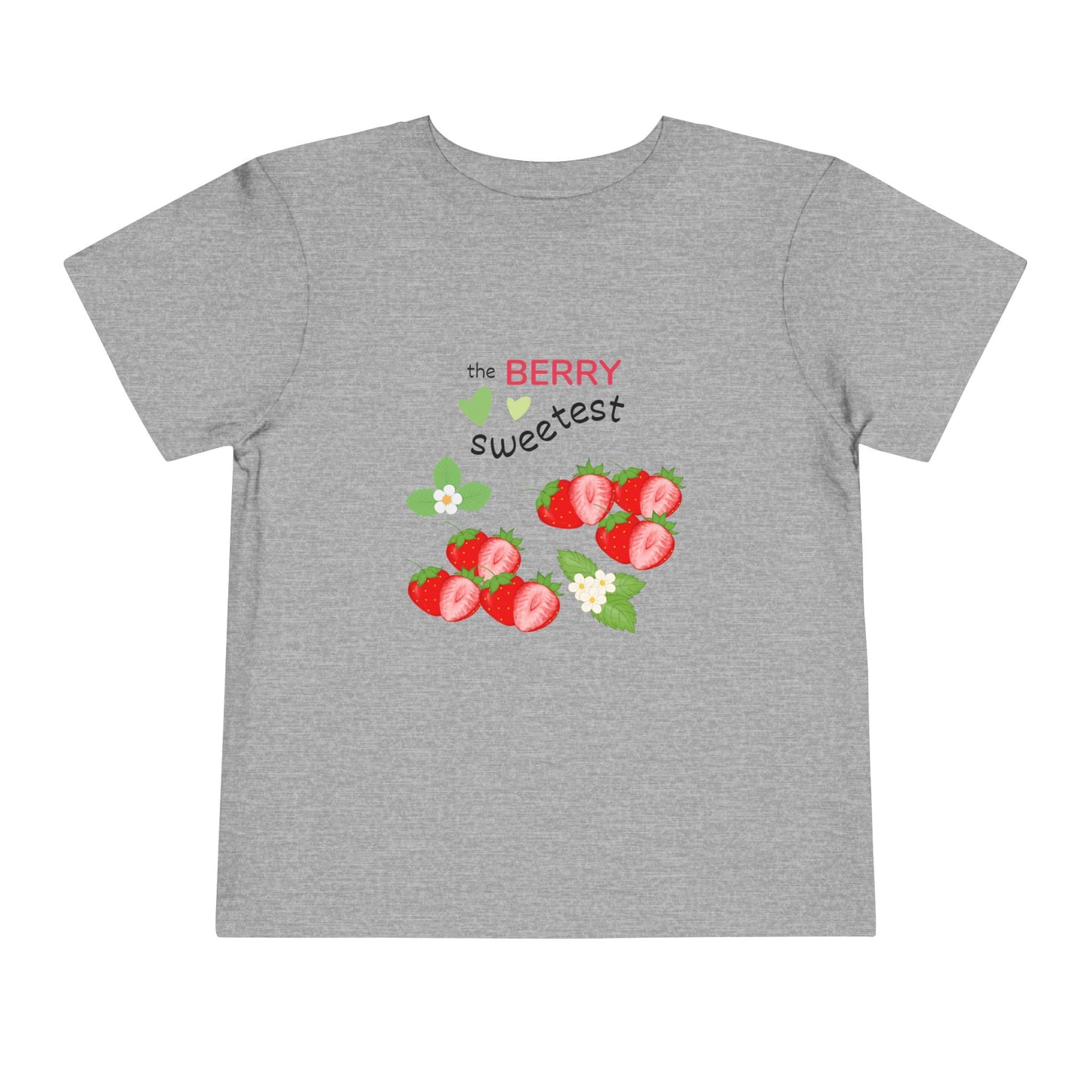 Toddler Berry Sweetest Tee, Cute Kids T-Shirt, Strawberry Design Shirt, Summer Apparel, Birthday Gift, Toddler Clothing