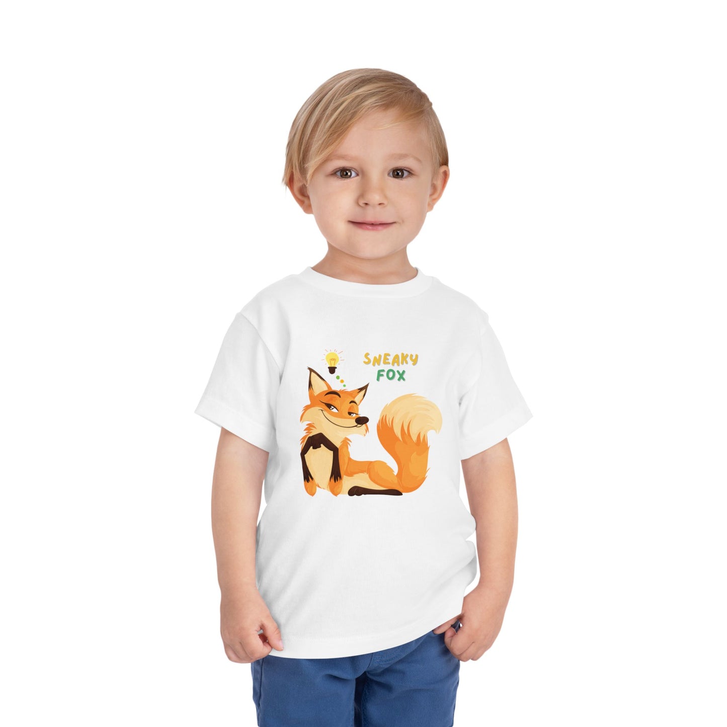Sneaky Fox Toddler Tee, Cute Toddler Shirt, Animal Lover Gift, Kids Birthday Outfit, Nursery Decor