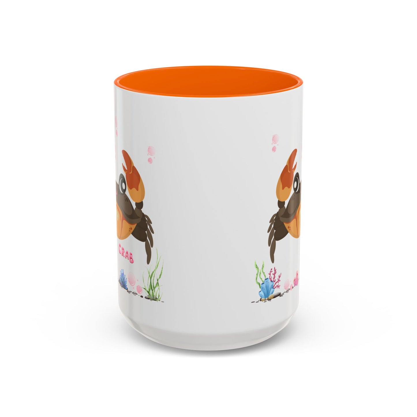 Crab with subtle bubbles and underwater flora Coffee Mug