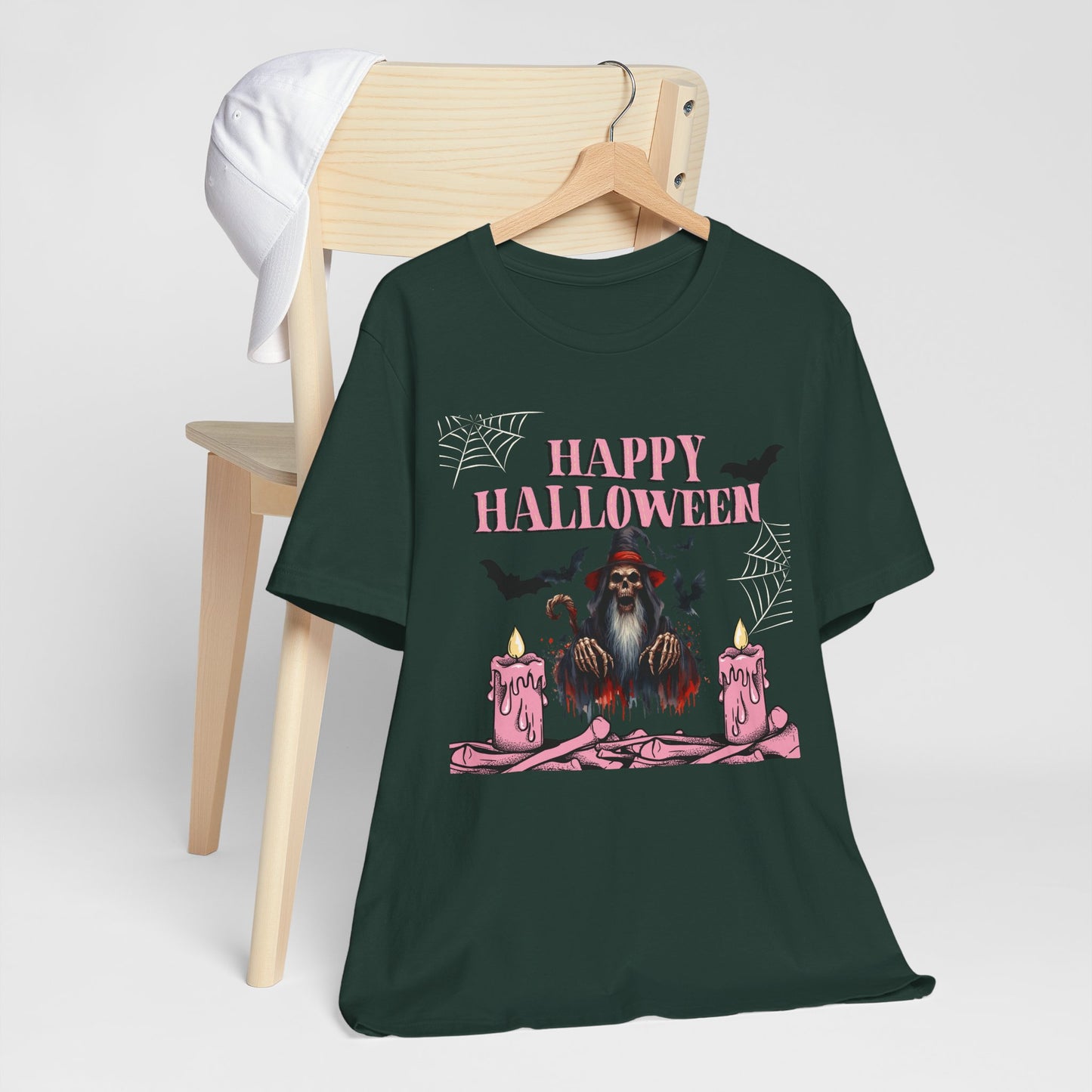 Happy Halloween Unisex T-Shirt | Spooky Seasonal Tee, Halloween Apparel, Ghostly Gifts, Casual Wear, October Celebration Shirt