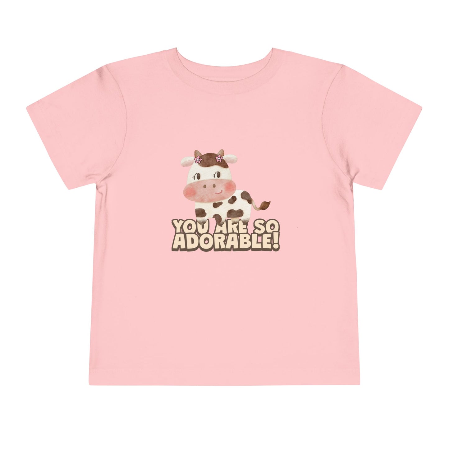 Adorable Cow Toddler Tee, Cute Toddler Shirt, Kids Gift, Baby Birthday Tee, Nursery Outfit, you’re so adorable shirt