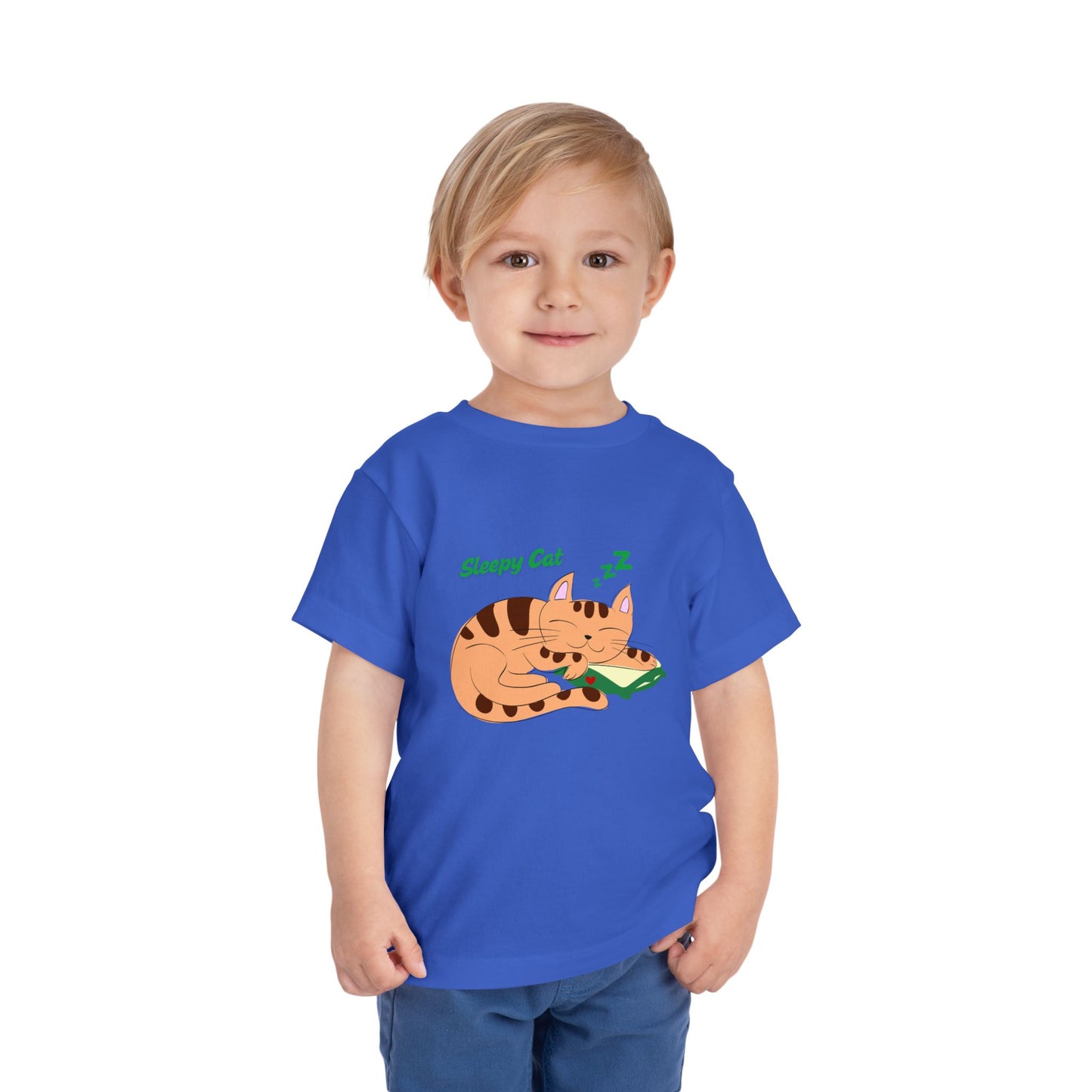 Sleepy Cat Toddler Tee, Cute Kids Shirt, Adorable Toddler Clothing, Cat Lover Gift, Baby Shower Present, Playful Everyday Wear