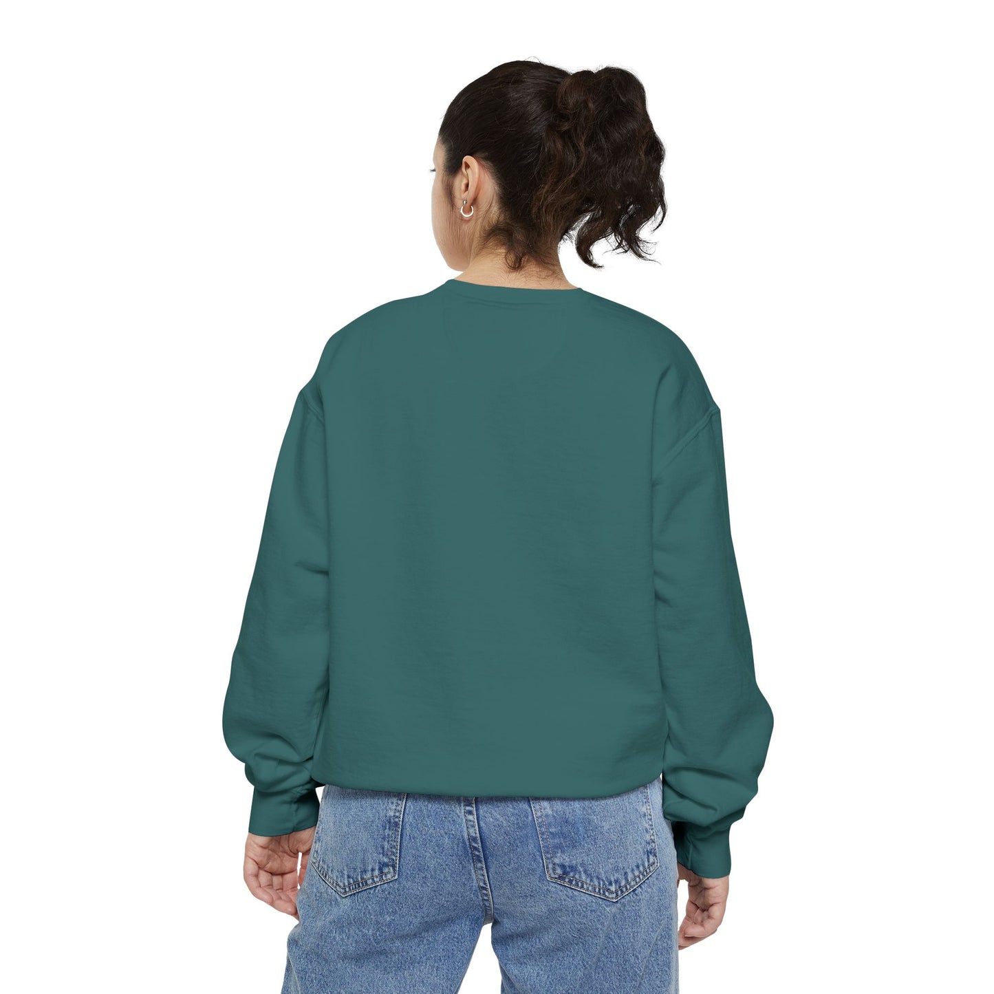 Whale with a bandage and bubble Unisex Garment-Dyed Sweatshirt
