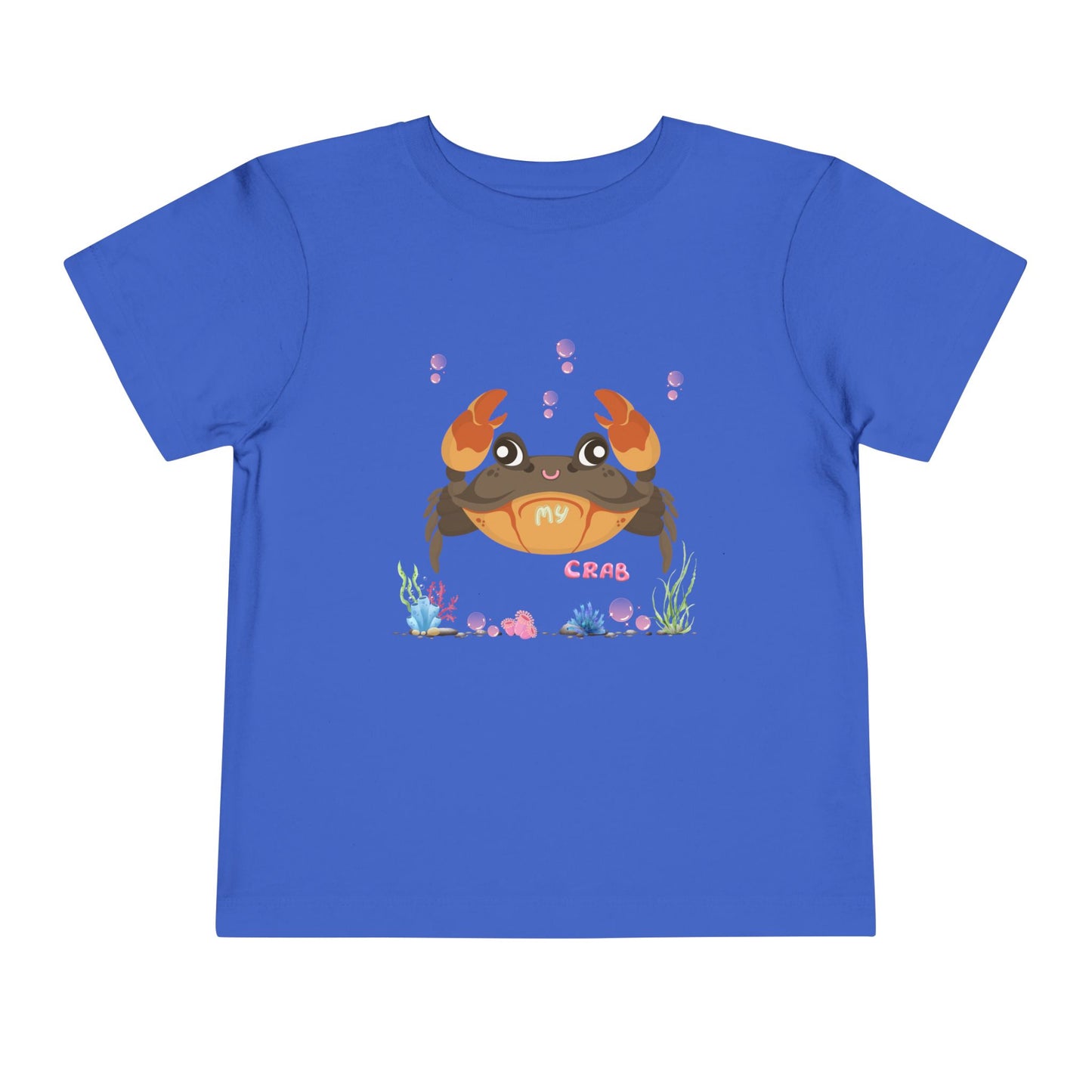 Cute Crab Toddler Tee, Beach Outfit, Summer Fun Shirt, Kids Gift, Children's Clothing, Playful Summer Vibes, Ocean Theme