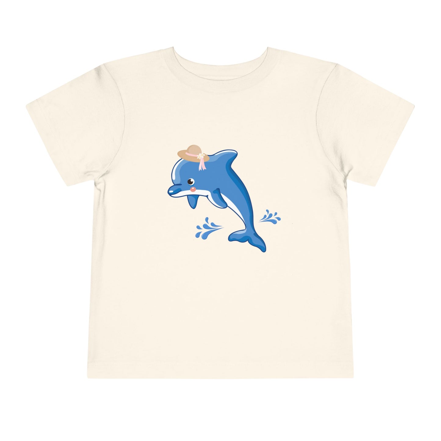 Adorable Dolphin Toddler Tee, Cute Kid's T-Shirt, Summer Outfit, Beach Day Apparel, Gift for Toddlers, Fun Children's Clothing