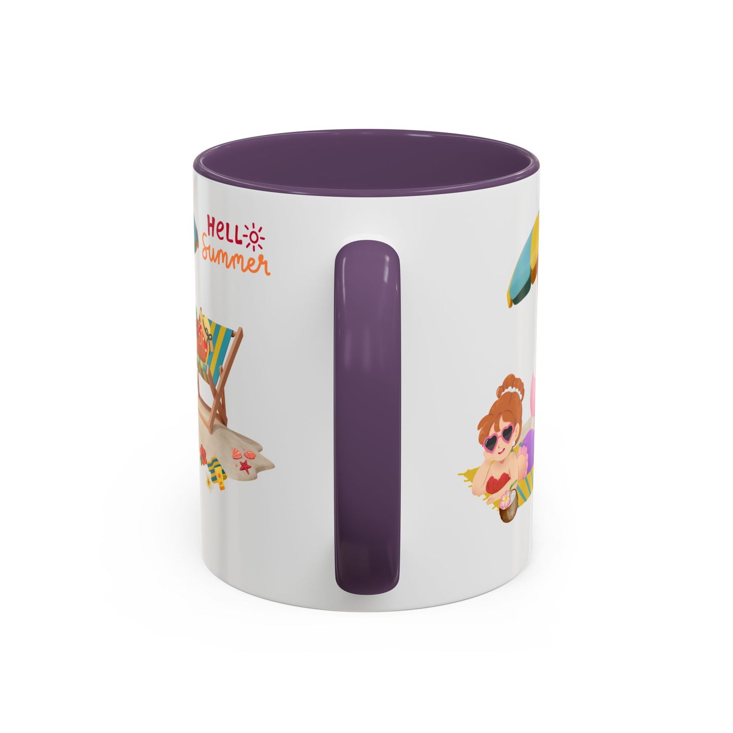 Mermaid lounging on a beach towel Coffee Mug